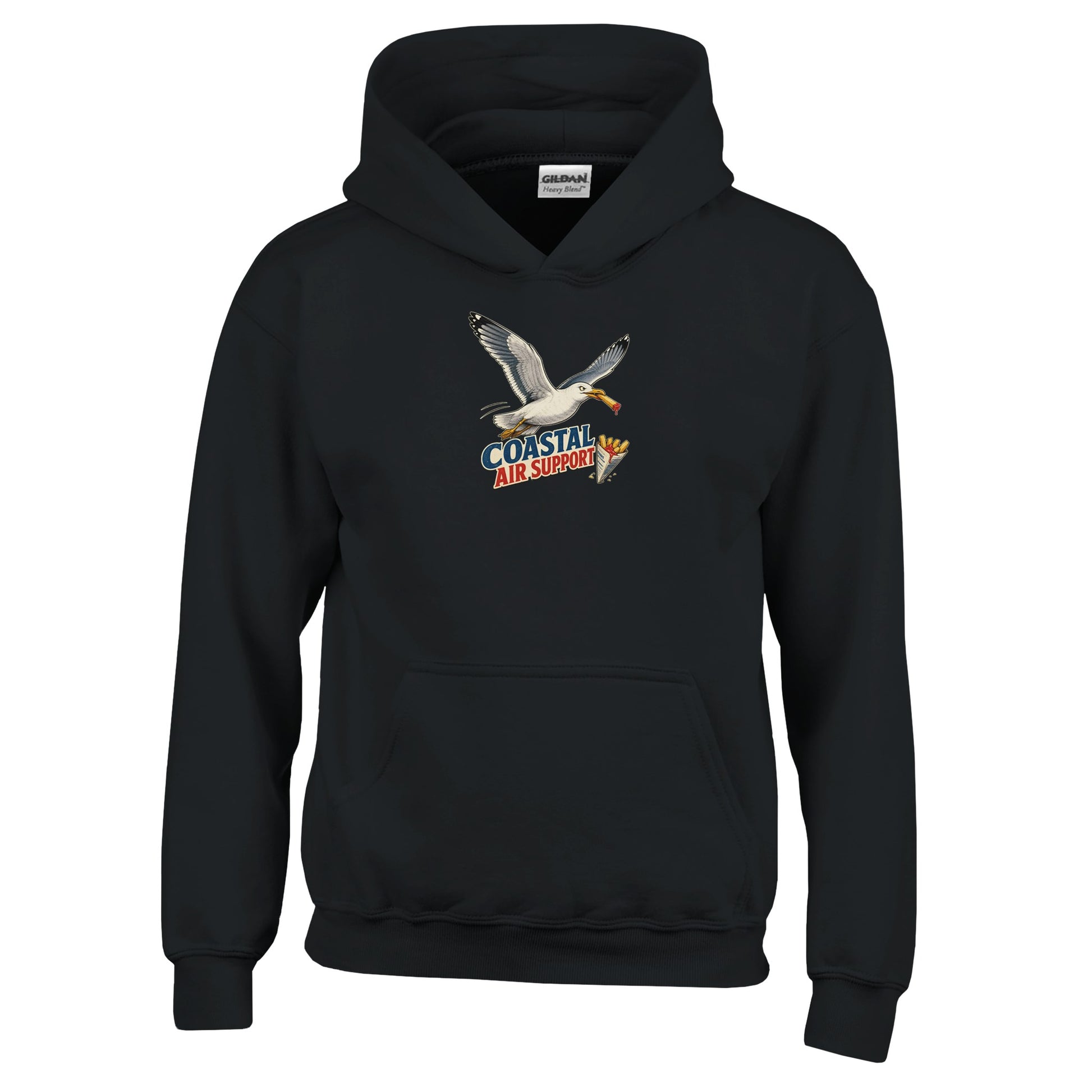 Coastal Air Support Seagull Graphic Kids' Hoodie — product view 3