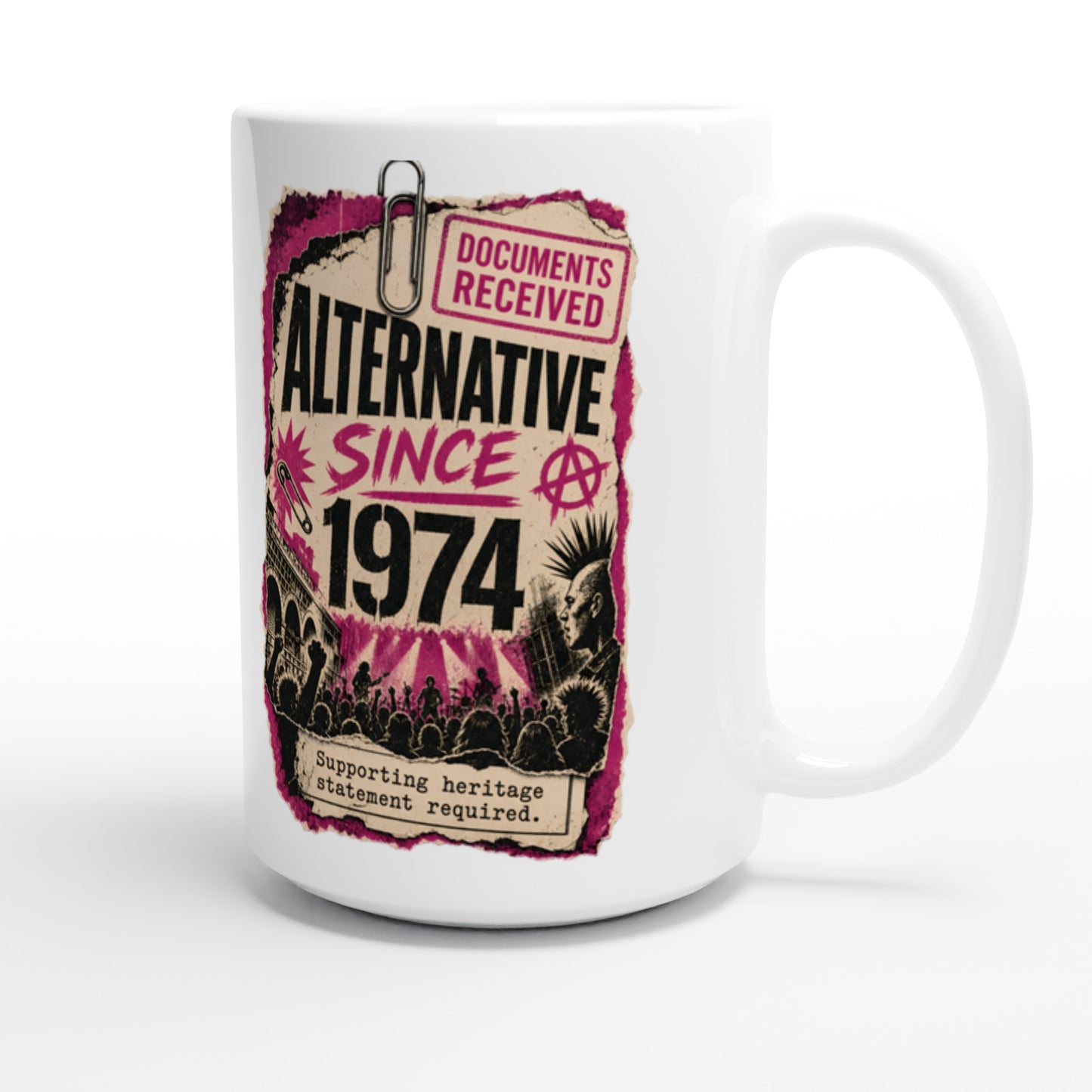 Camden Alternative Since 1974 — Illustrated Large Mug — product view 3
