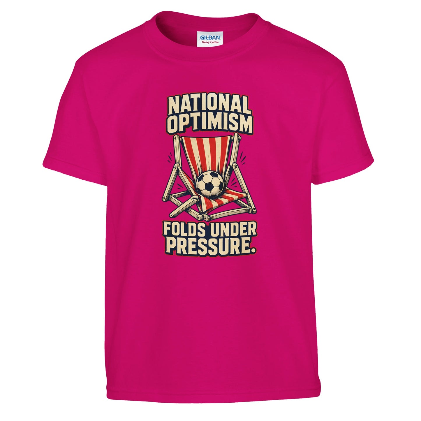National Optimism Folds Under Pressure Football Kids' T-shirt — product view 11