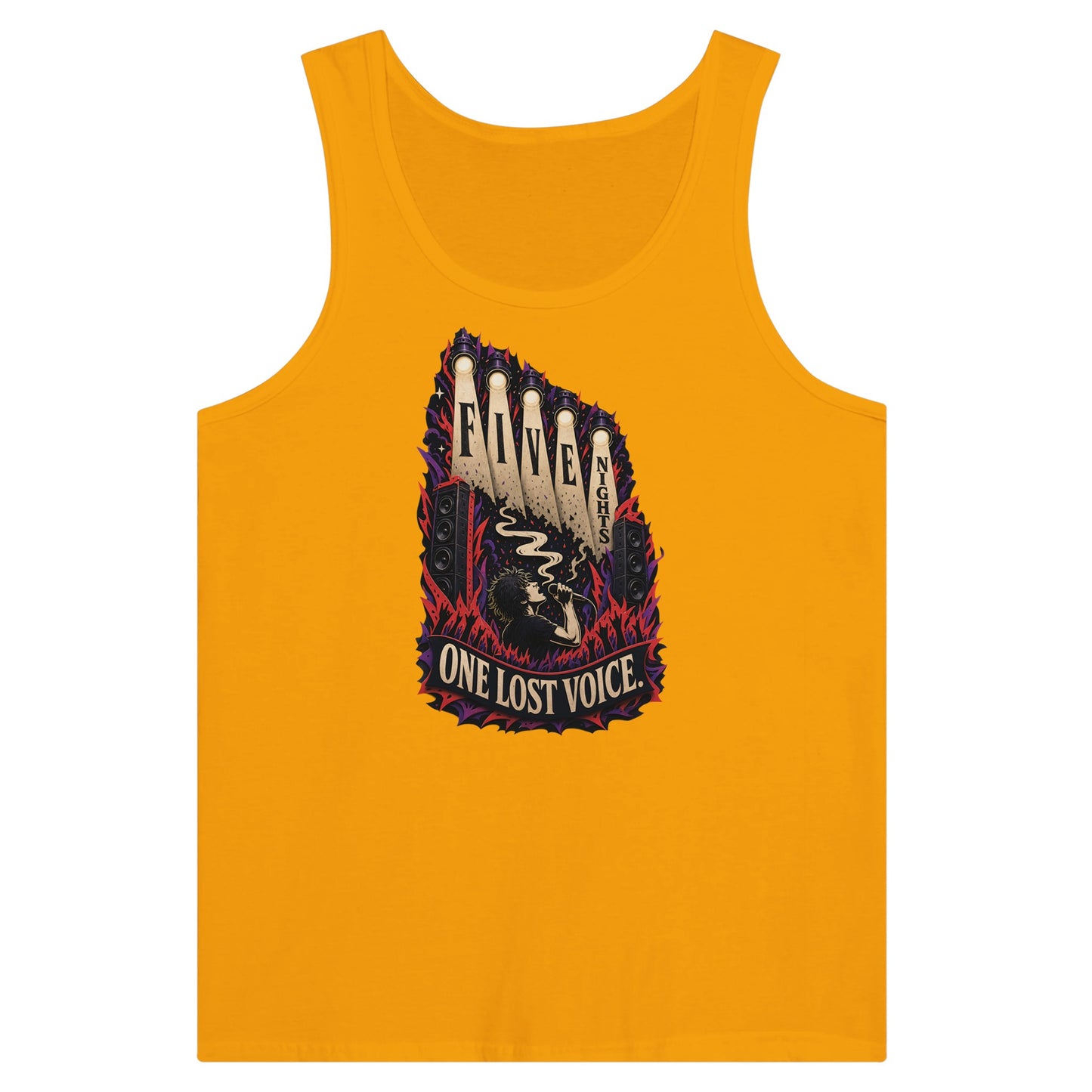 Five Nights, One Lost Voice Premium Unisex Tank Top — product view 11