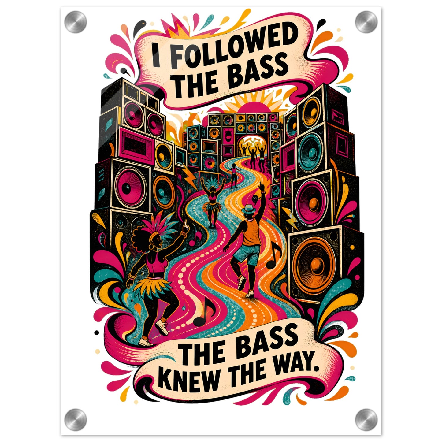 I Followed the Bass Acrylic Print — product view 1