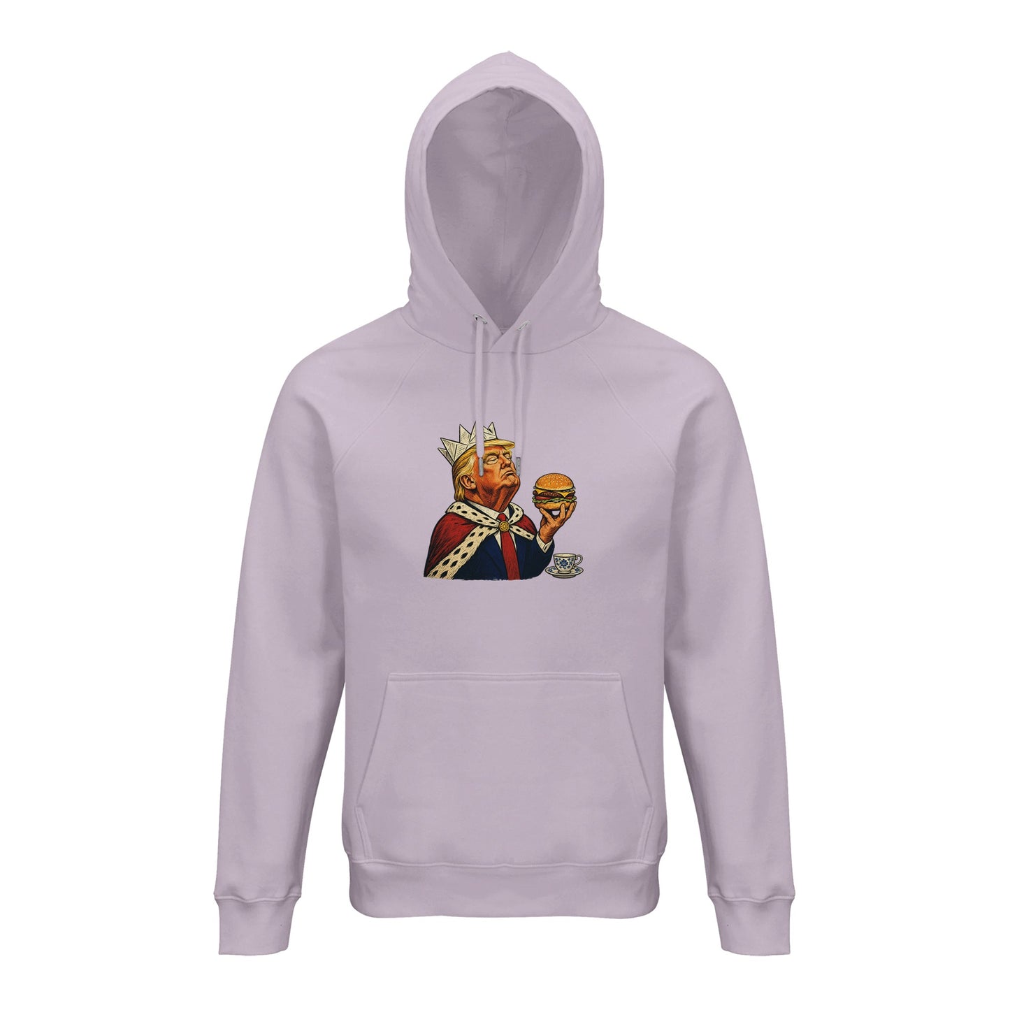 The Very Temporary Monarch — Trump Satire Hoodie — product view 12