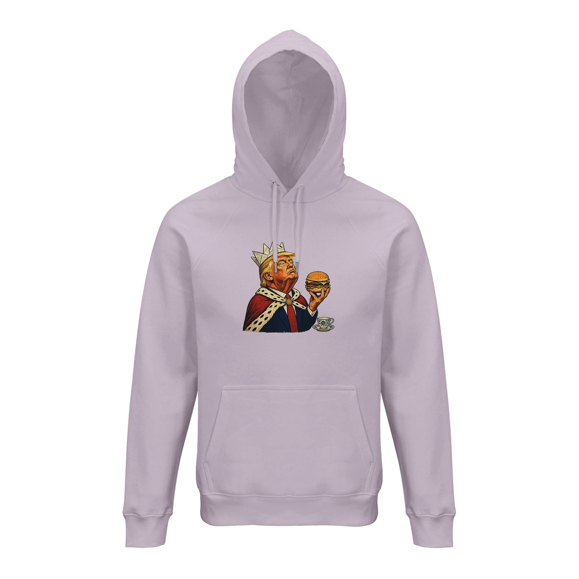 The Very Temporary Monarch — Trump Satire Hoodie — product view 12