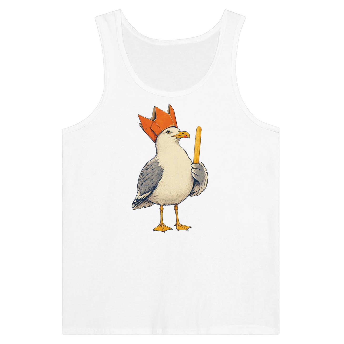 The Chip Crown Gull Premium Unisex Tank Top — product view 1