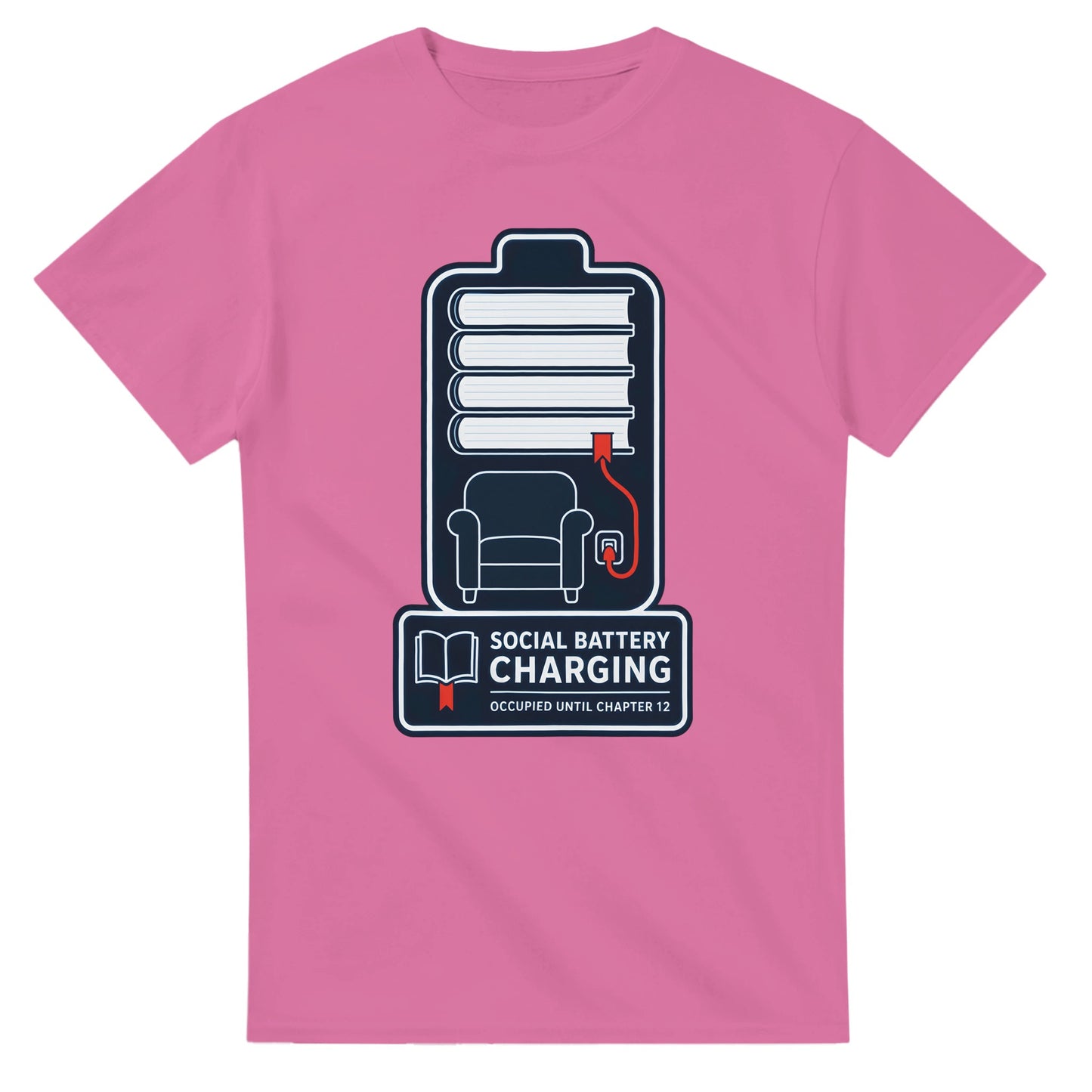 Social Battery Charging T-shirt — product view 4