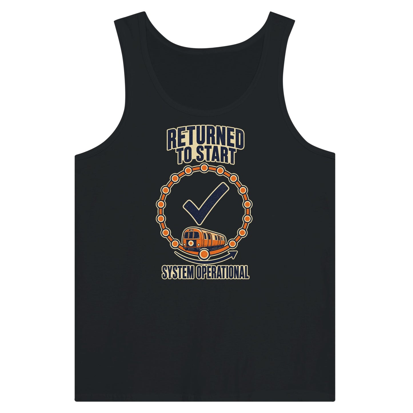 Glasgow Subway: System Operational Premium Unisex Tank Top — product view 8