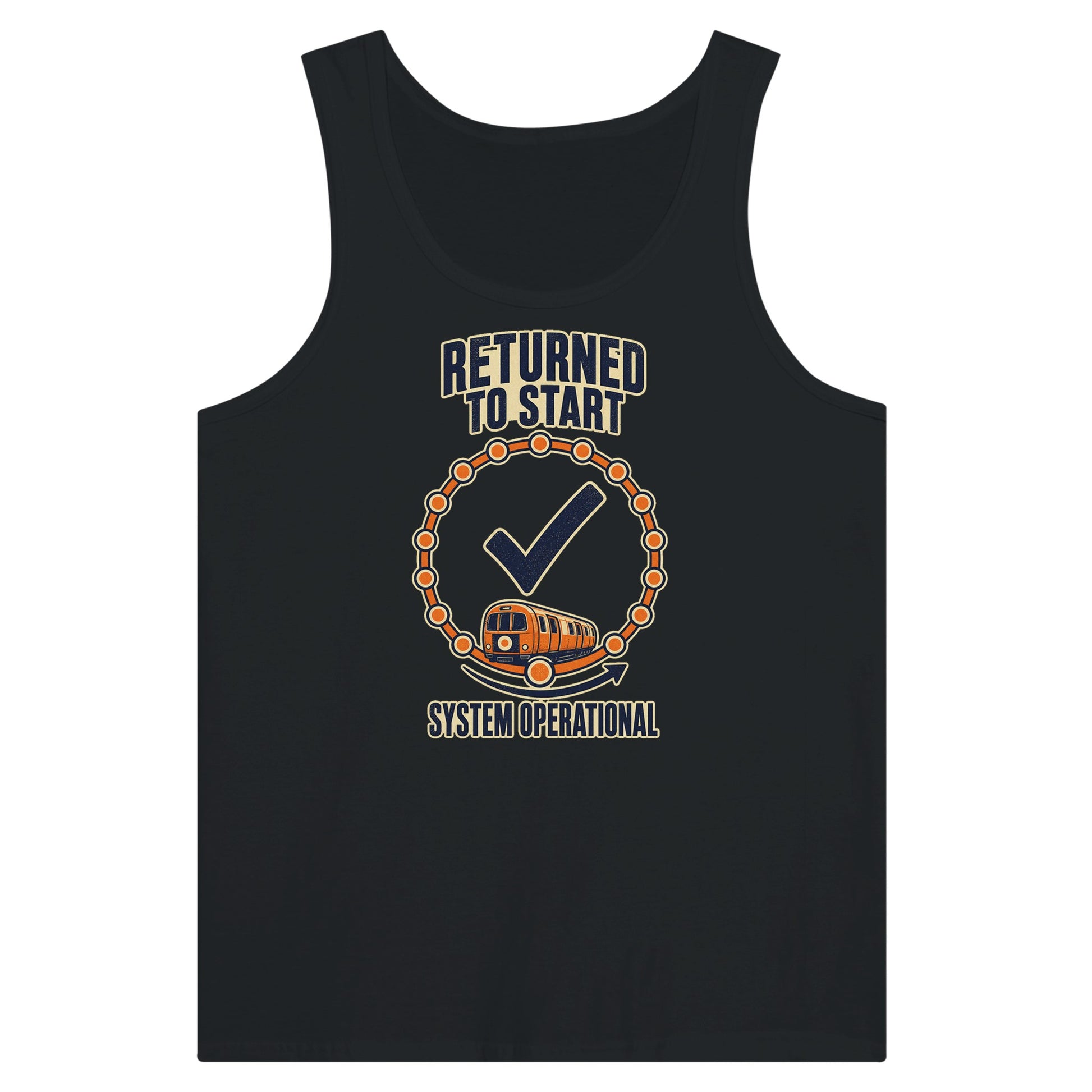 Glasgow Subway: System Operational Premium Unisex Tank Top — product view 8