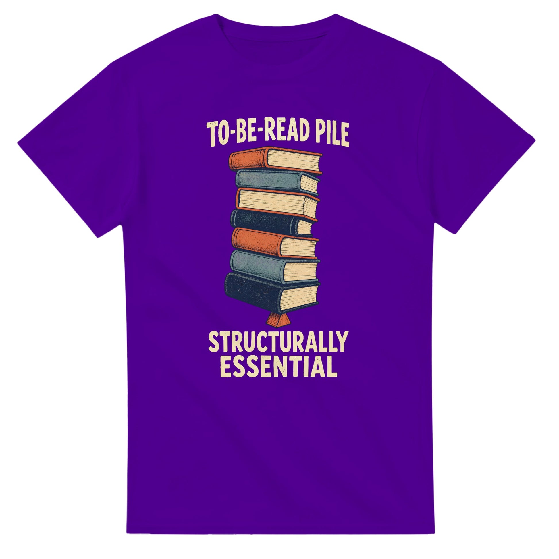 To-Be-Read Pile: Structurally Essential Book Graphic T-shirt — product view 16