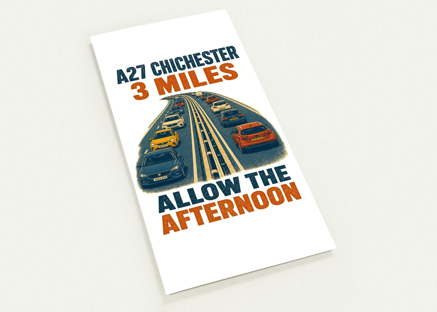 A27 Chichester – 3 Miles, Allow the Afternoon Postcard Pack — product view 1