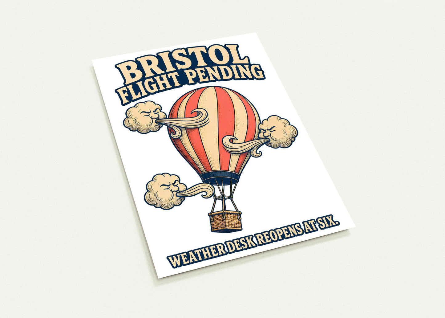 Bristol Flight Pending – Weather Desk Postcard Pack — product view 3