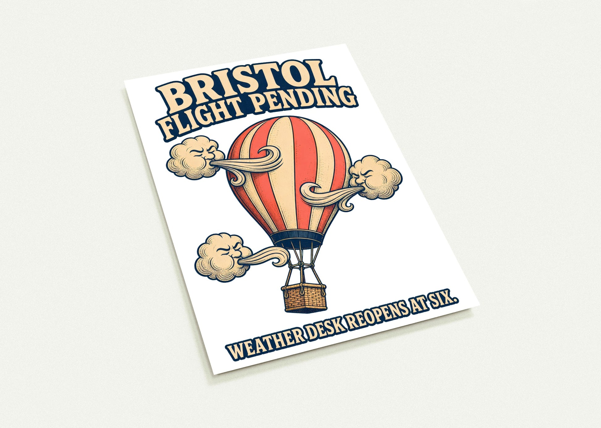 Bristol Flight Pending – Weather Desk Postcard Pack — product view 3