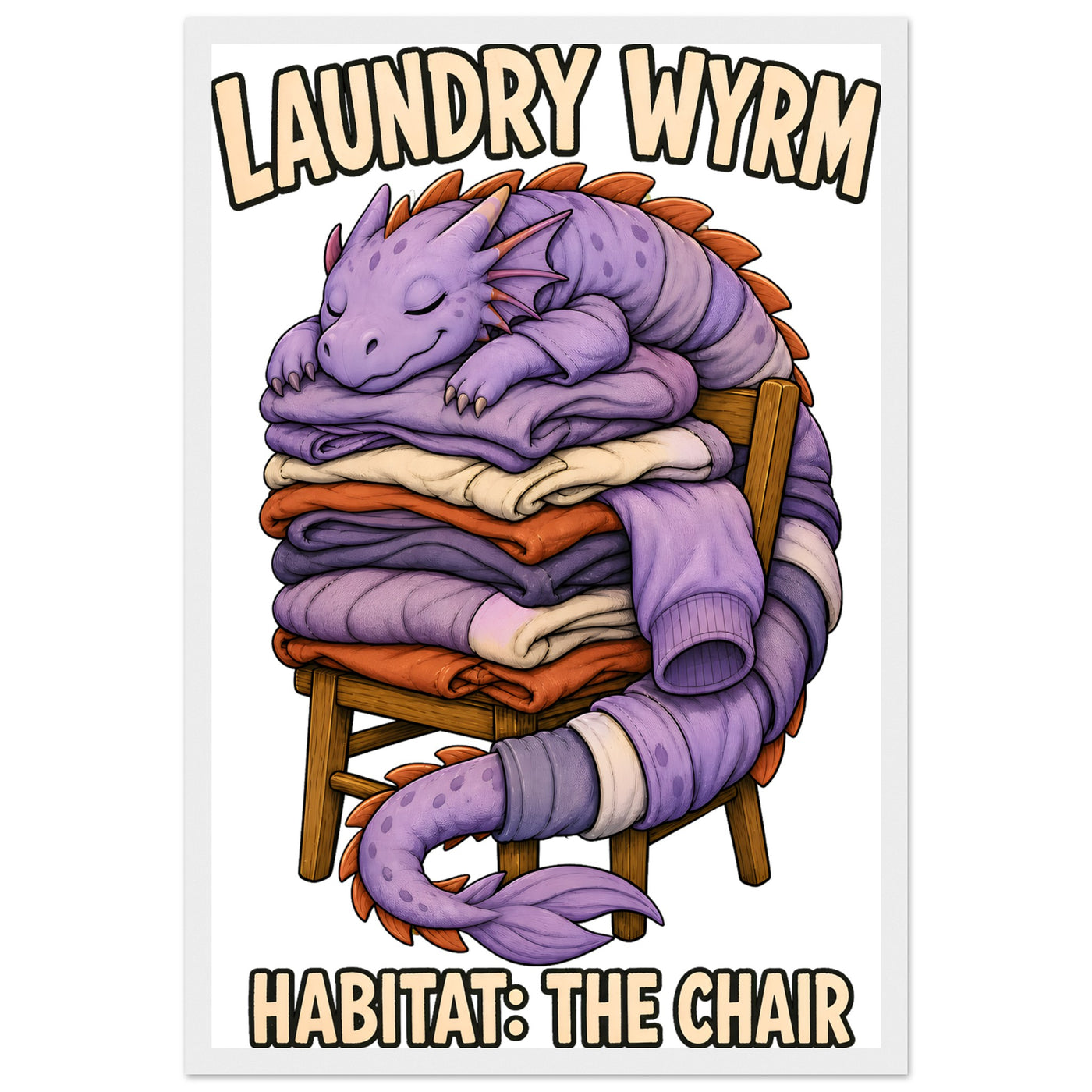 Laundry Wyrm – Habitat: The Chair Framed Wall Art