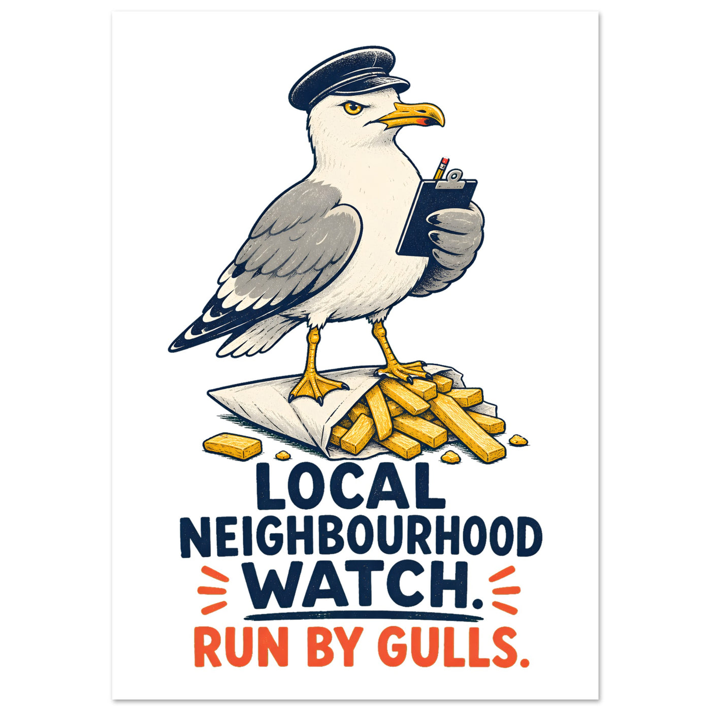 Local Neighbourhood Watch: Run by Gulls Poster