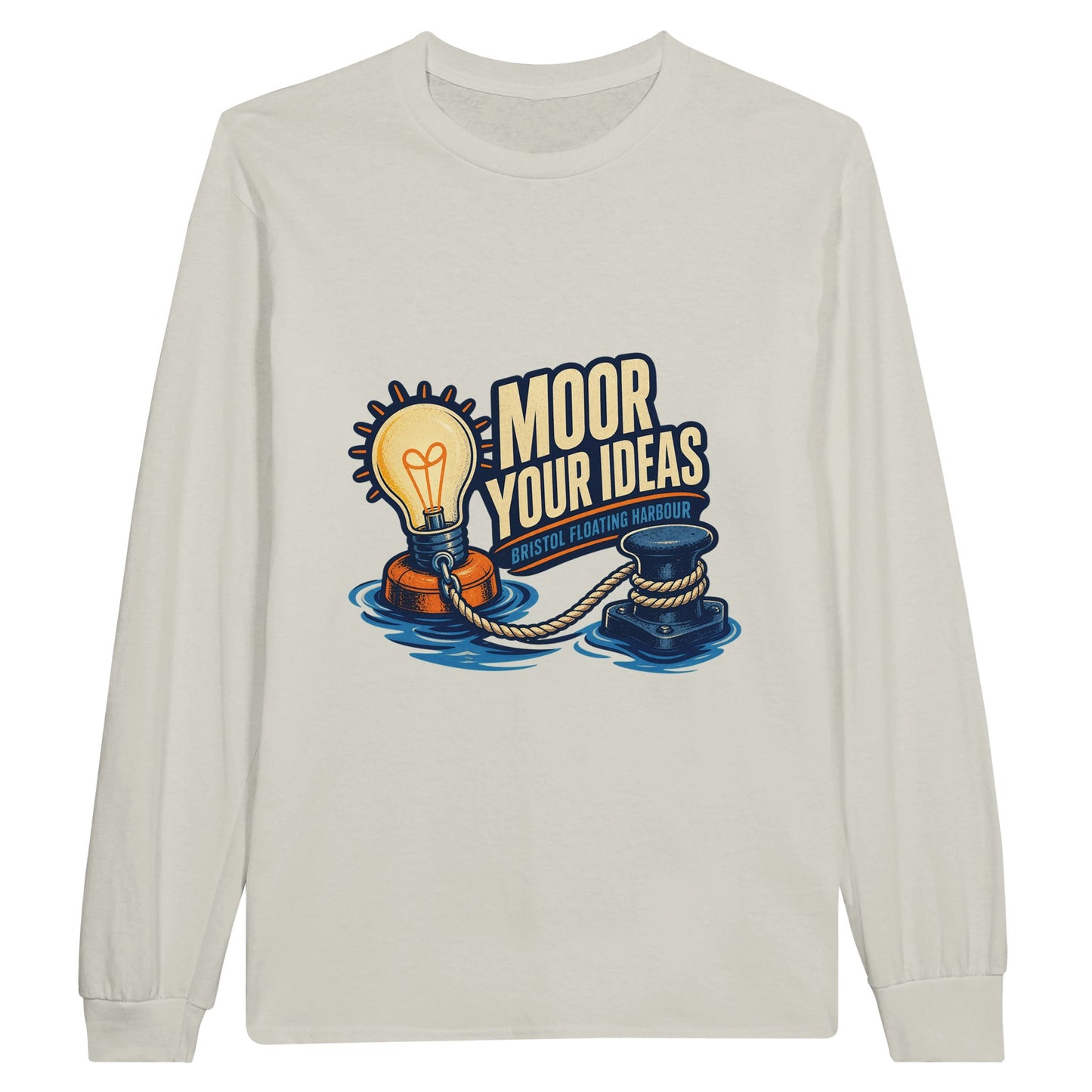 Moor Your Ideas – Bristol Floating Harbour Long-Sleeve T-shirt — product view 4