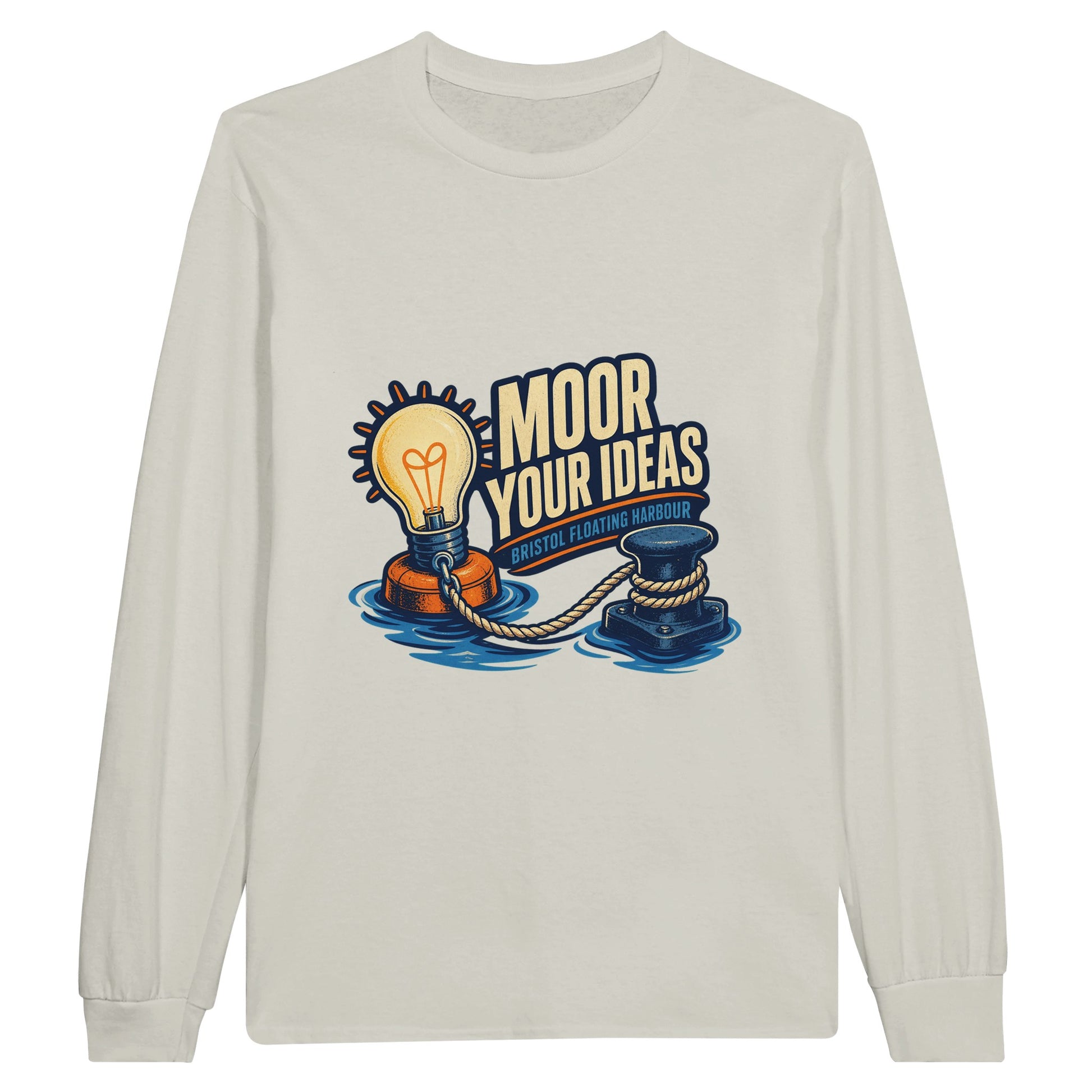 Moor Your Ideas – Bristol Floating Harbour Long-Sleeve T-shirt — product view 4
