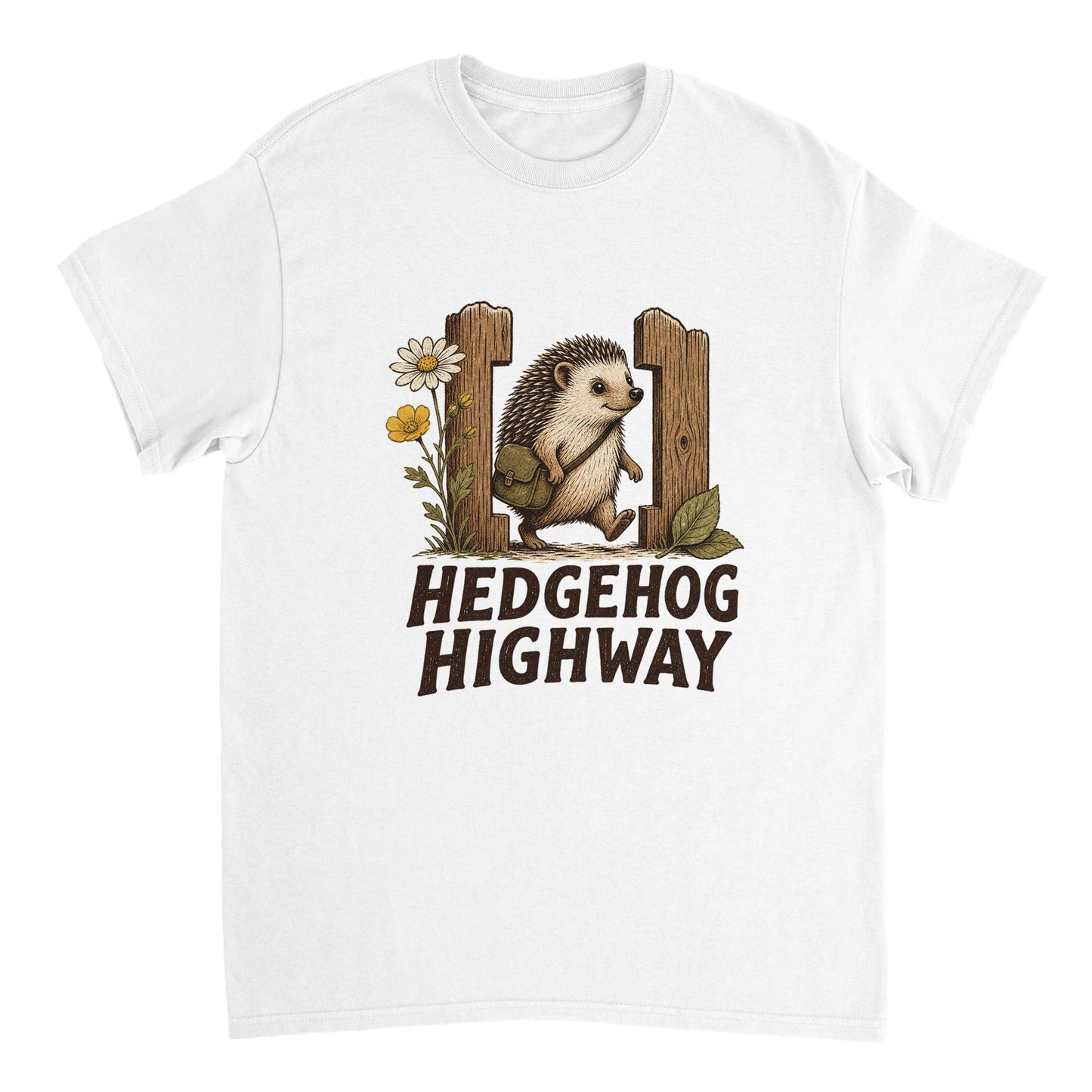 Hedgehog Highway Garden Graphic T-shirt — product view 17