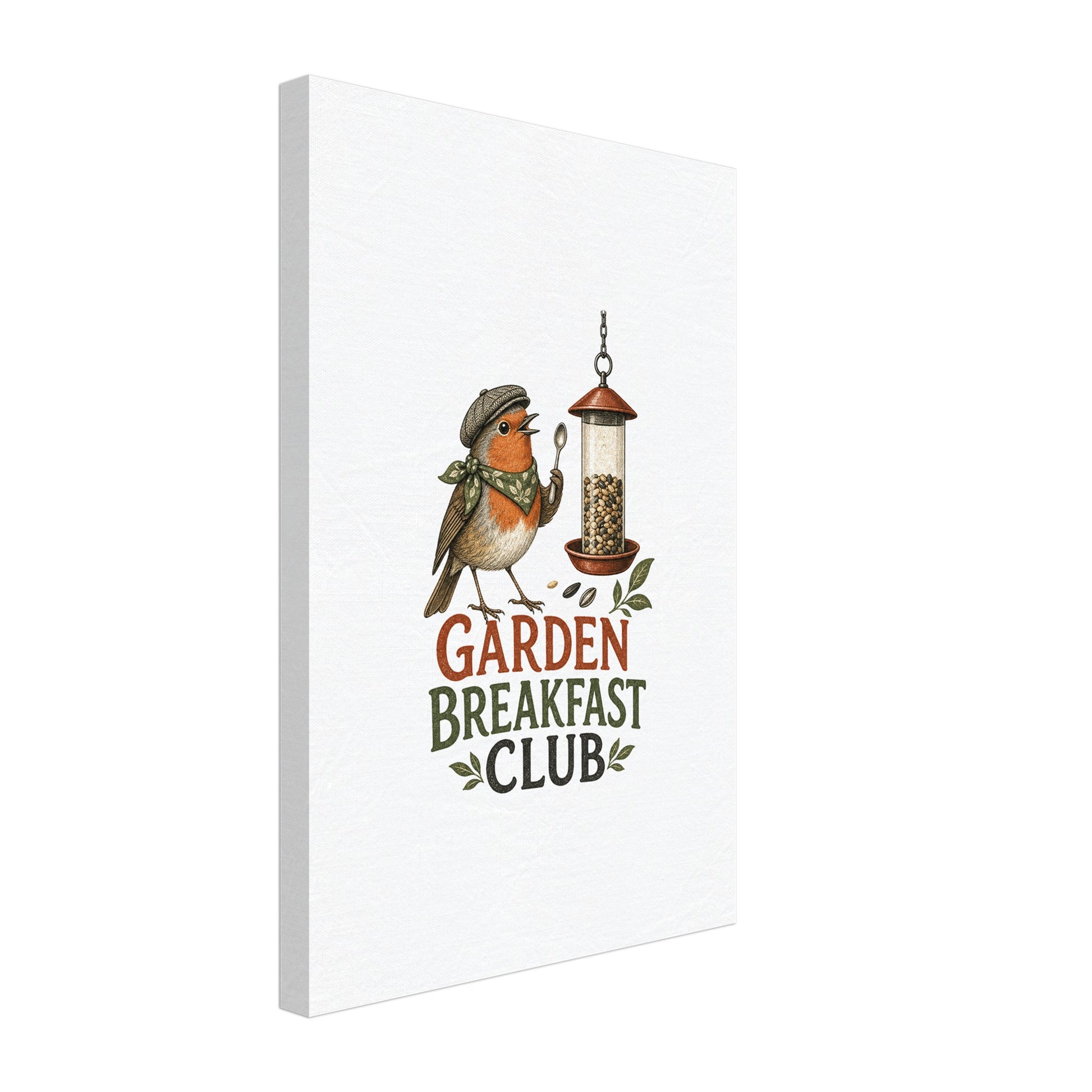 Garden Breakfast Club Robin Graphic Canvas — product view 1