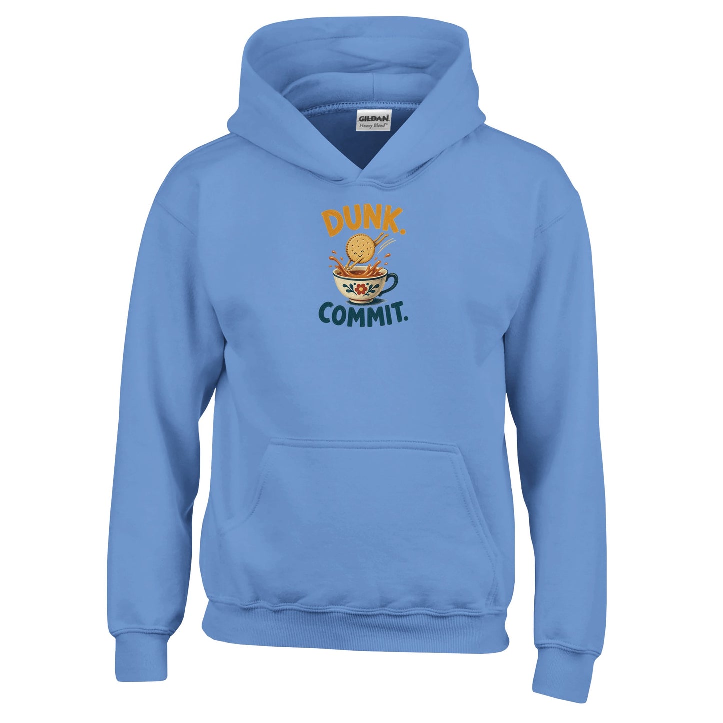 Dunk. Commit. Tea Biscuit Graphic Kids' Hoodie — product view 4