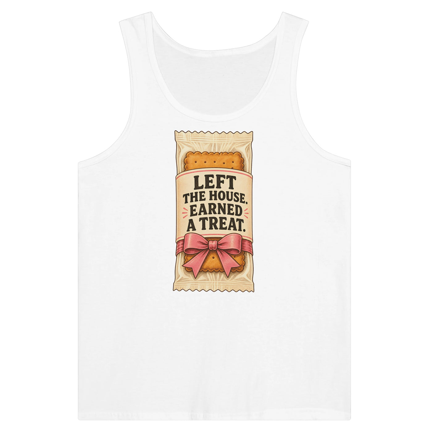 Left the House, Earned a Treat Premium Unisex Tank Top