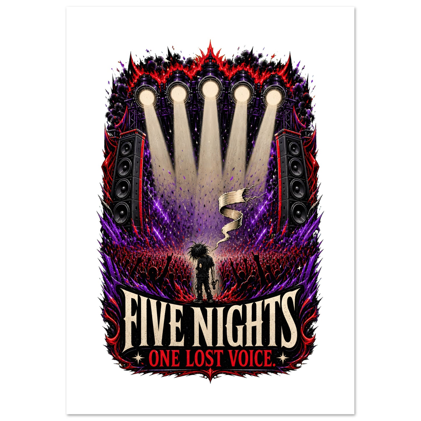 Five Nights, One Lost Voice Poster — product view 1