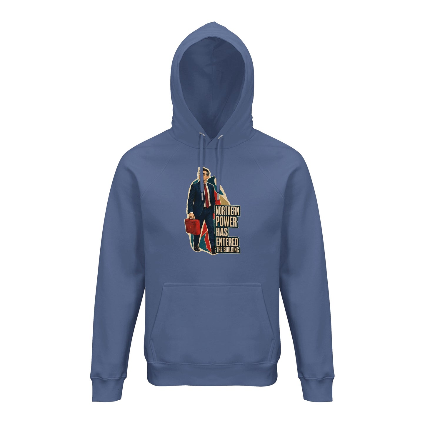 Northern Power Has Entered the Building Tote Bag Hoodie — product view 3