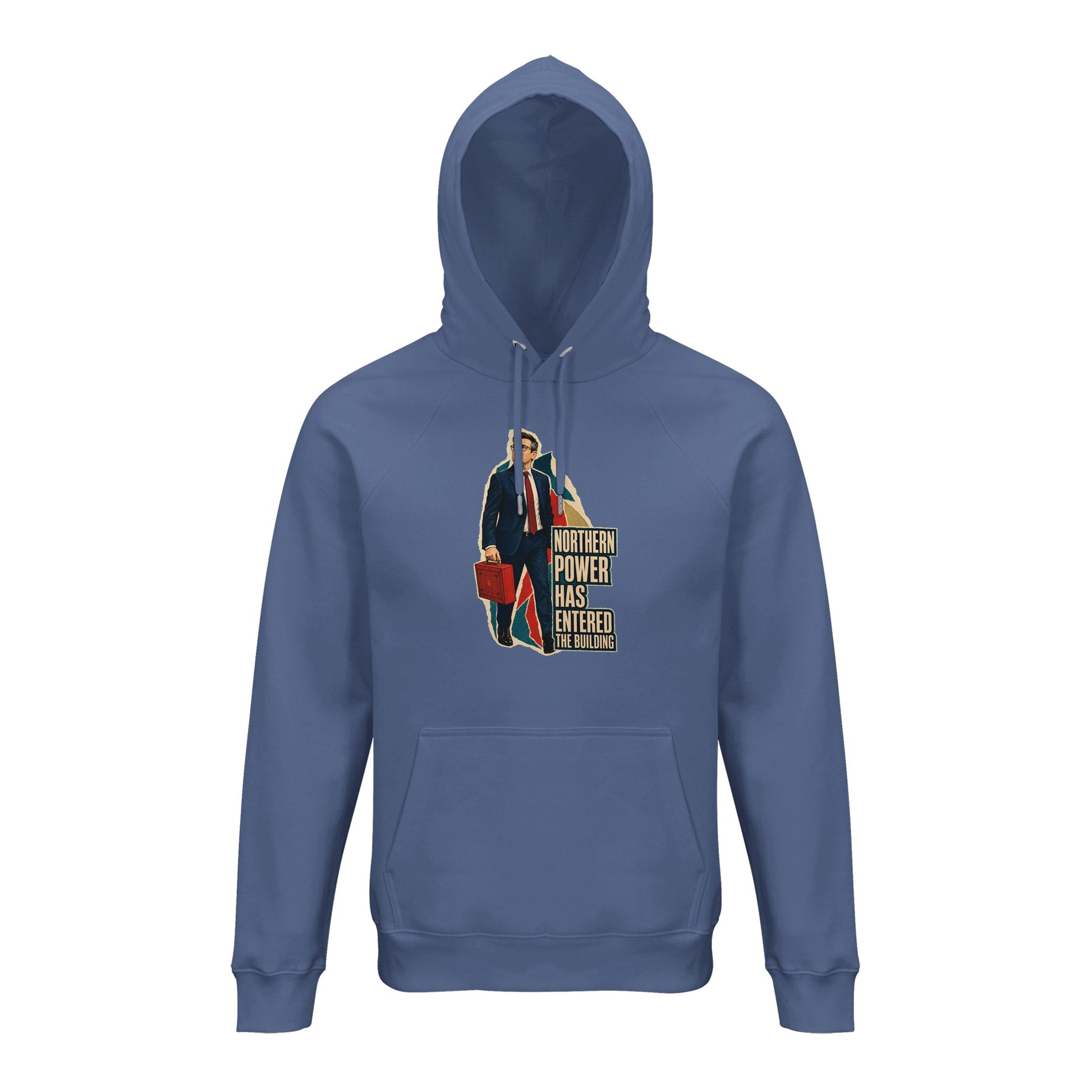 Northern Power Has Entered the Building Tote Bag Hoodie — product view 3