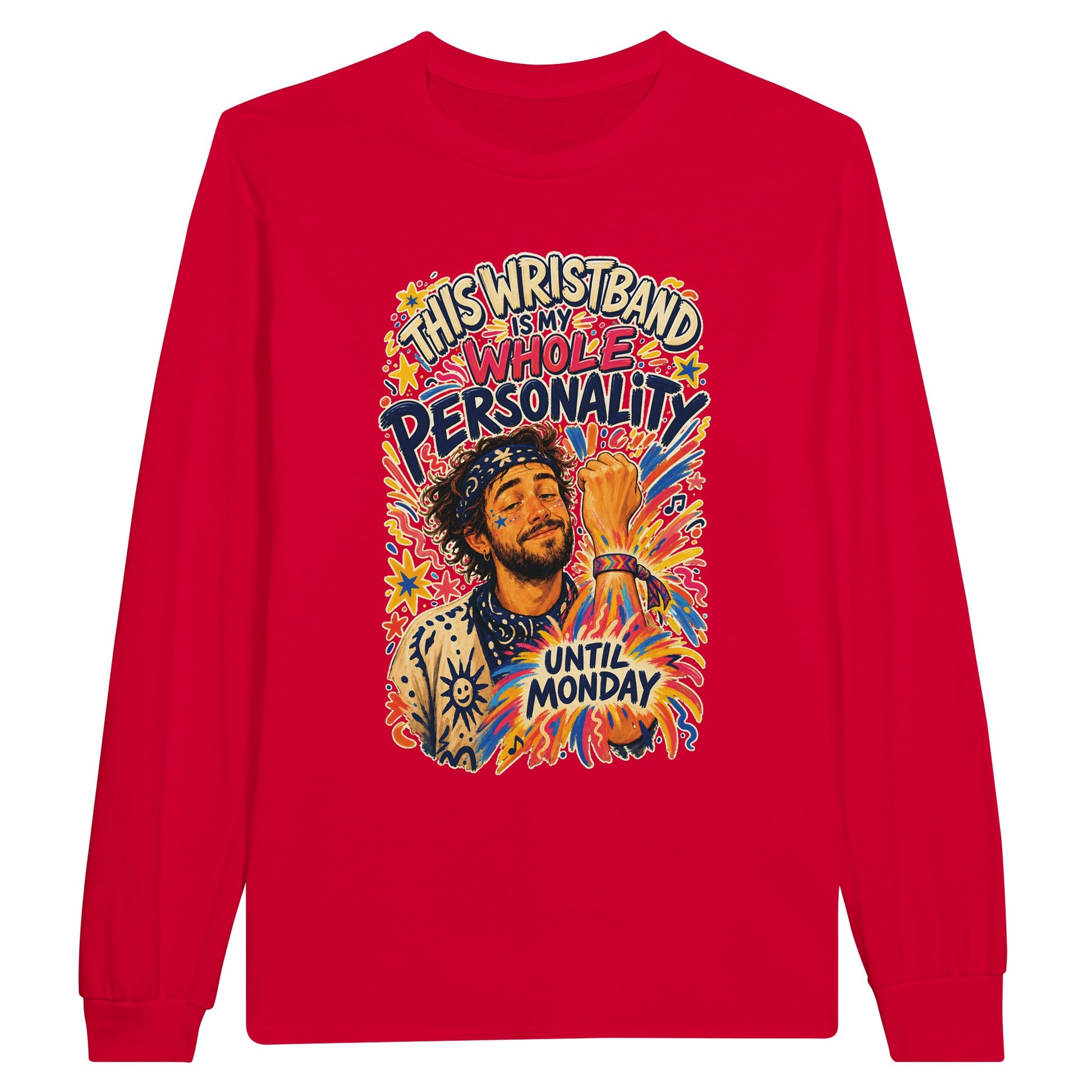 This Wristband Is My Whole Personality Until Monday Long-Sleeve T-shirt — product view 9
