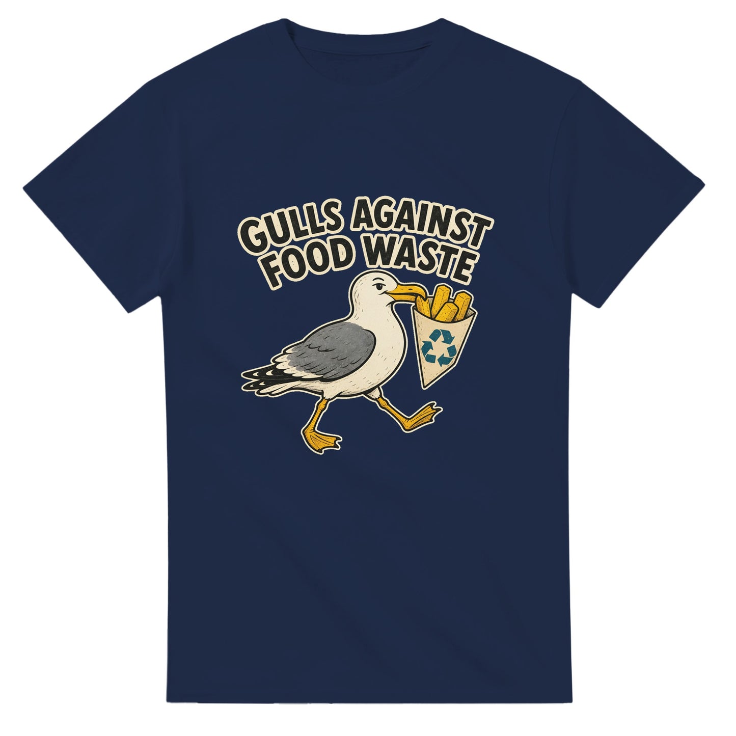 Gulls Against Food Waste Graphic T-shirt — product view 5