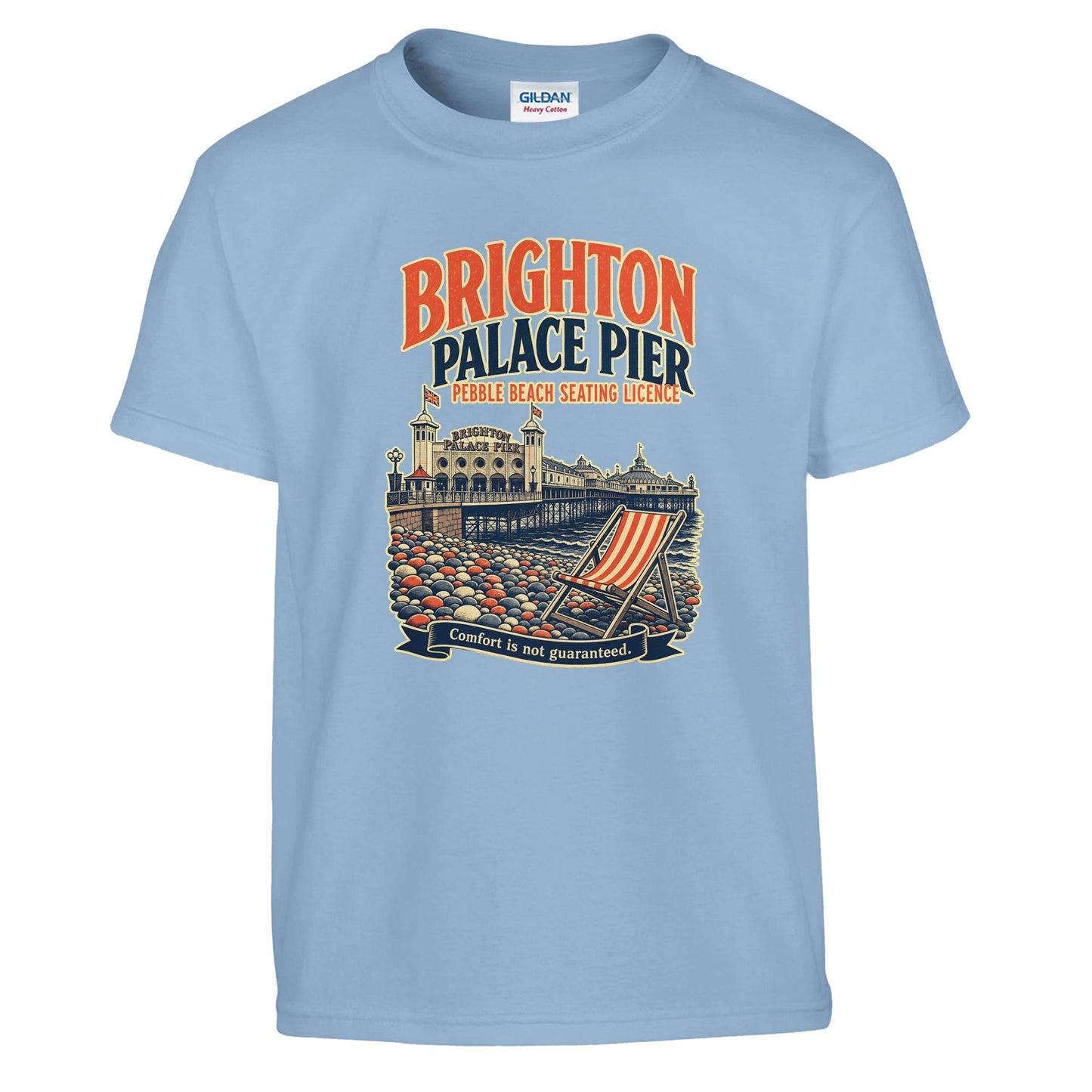 Brighton Pebble Beach Seating Licence Kids' T-shirt — product view 3