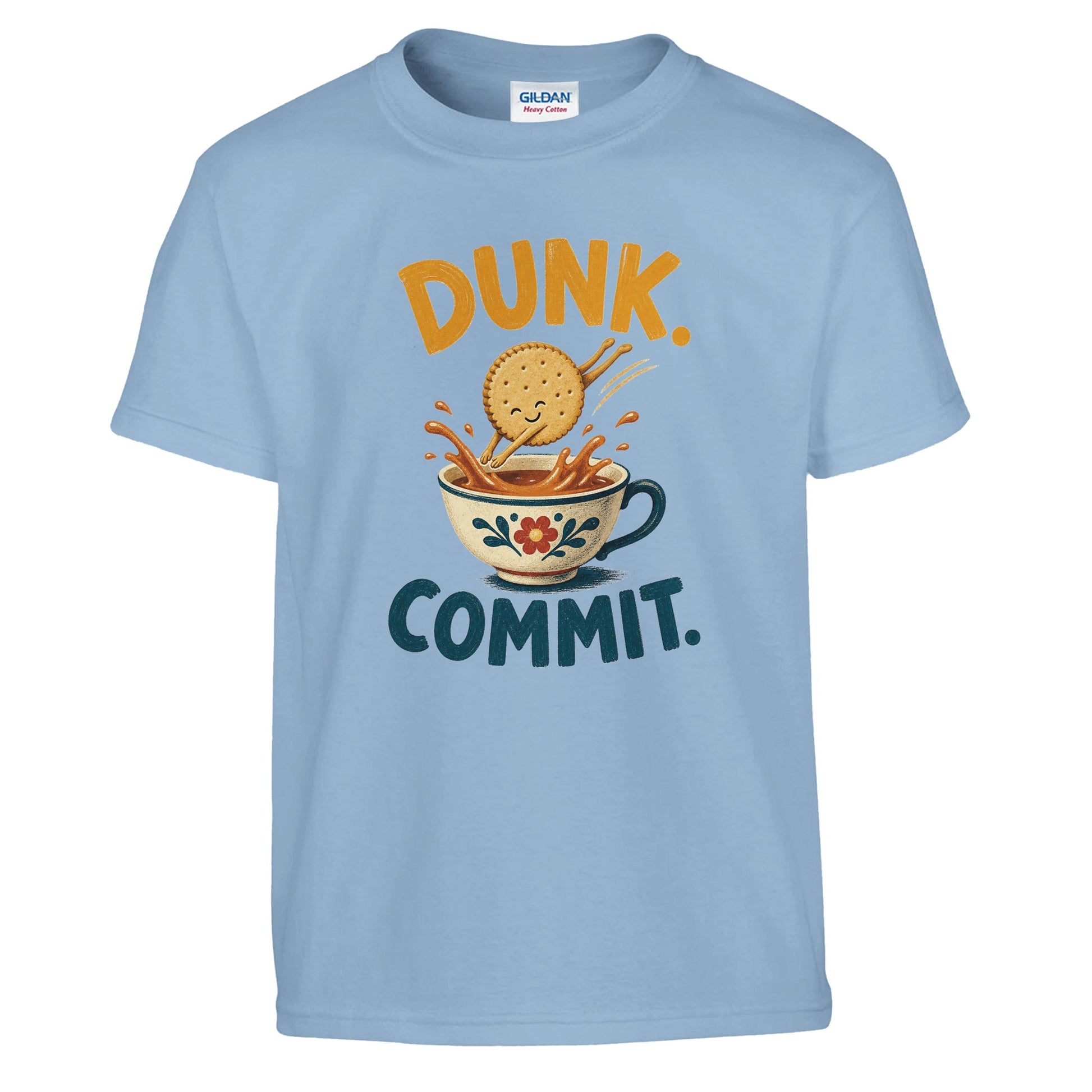 Dunk. Commit. Tea Biscuit Graphic Kids' T-shirt — product view 3