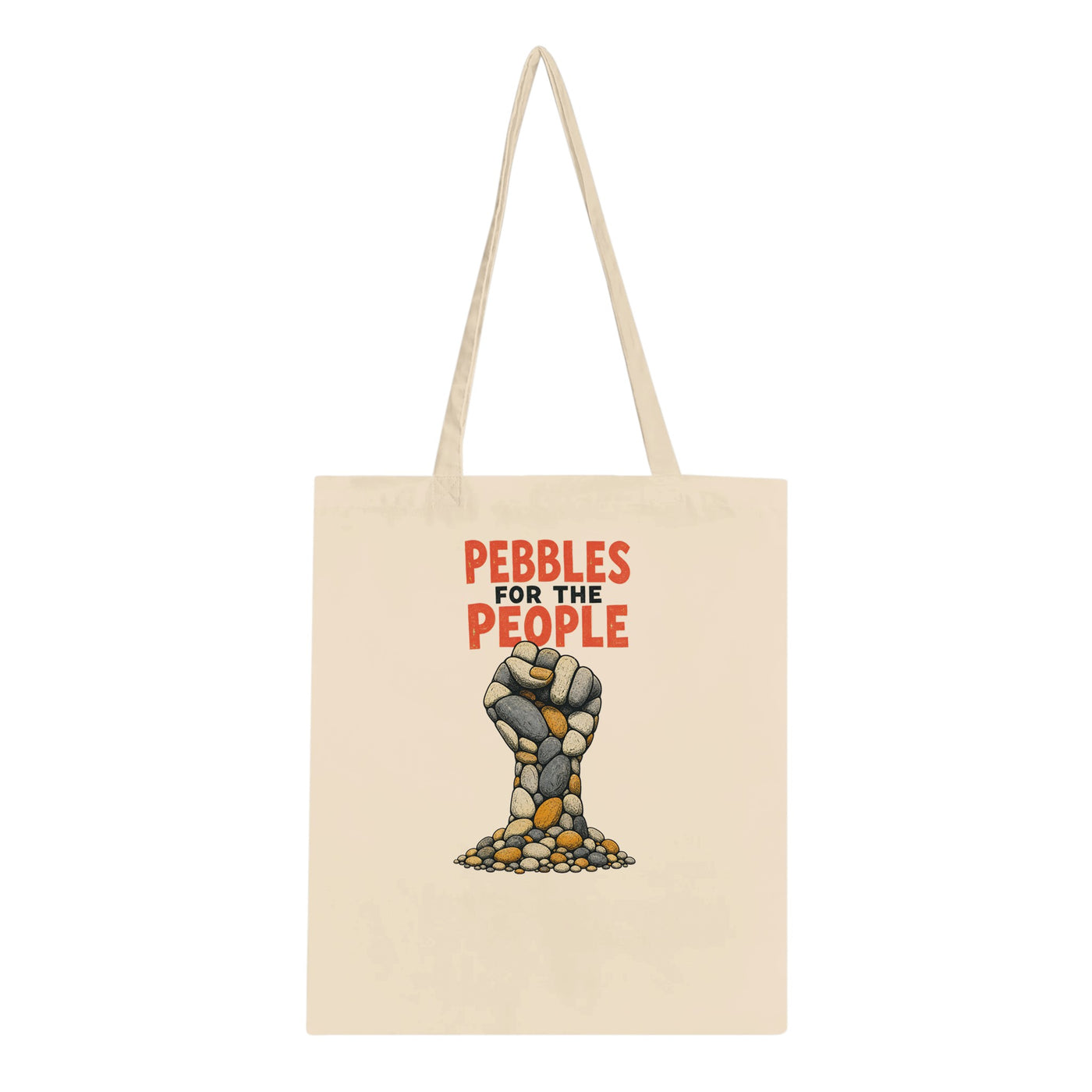 Pebbles for the People Graphic Tote Bag