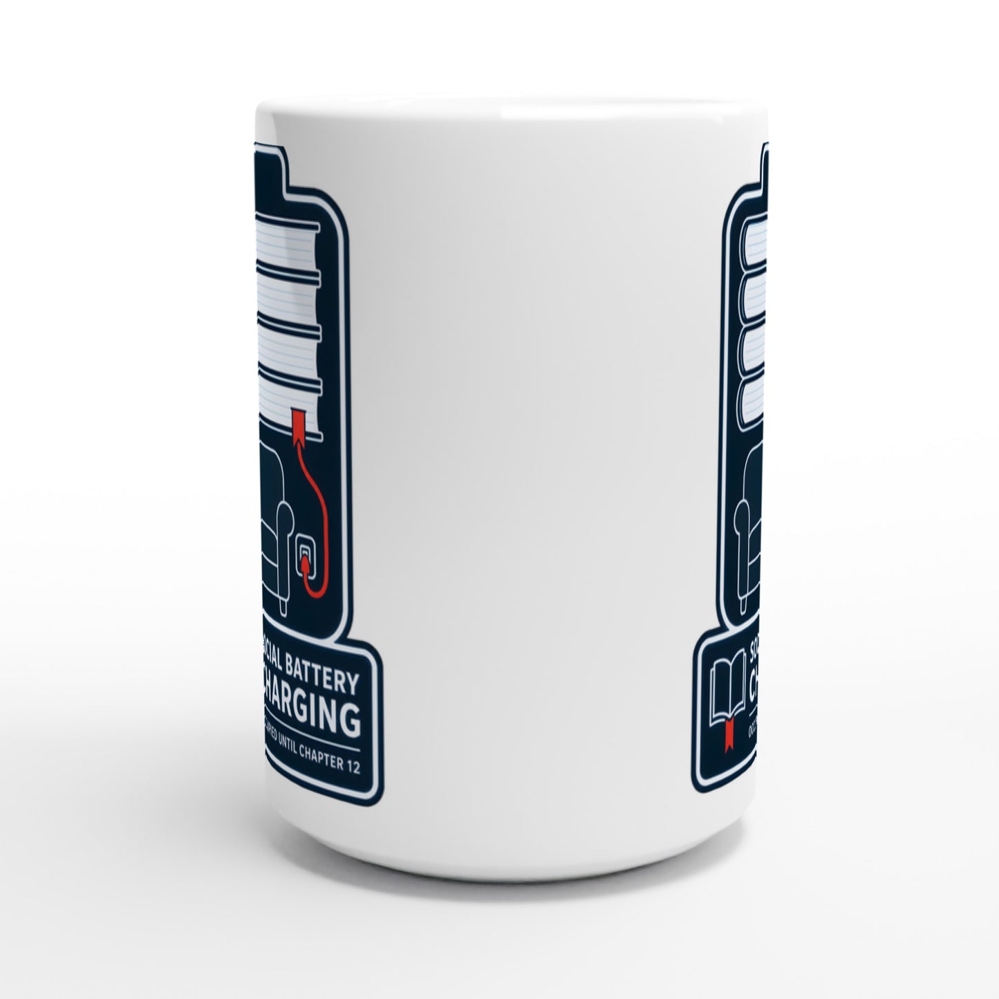 Social Battery Charging Large Mug — product view 2