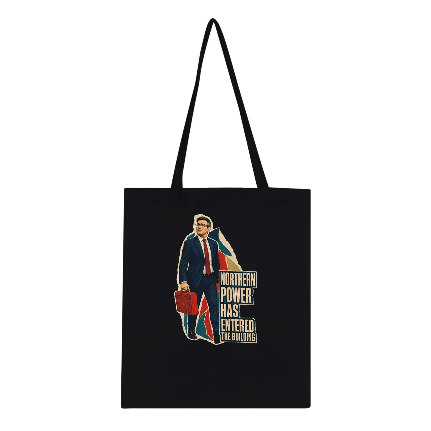 Northern Power Has Entered the Building Tote Bag — product view 3