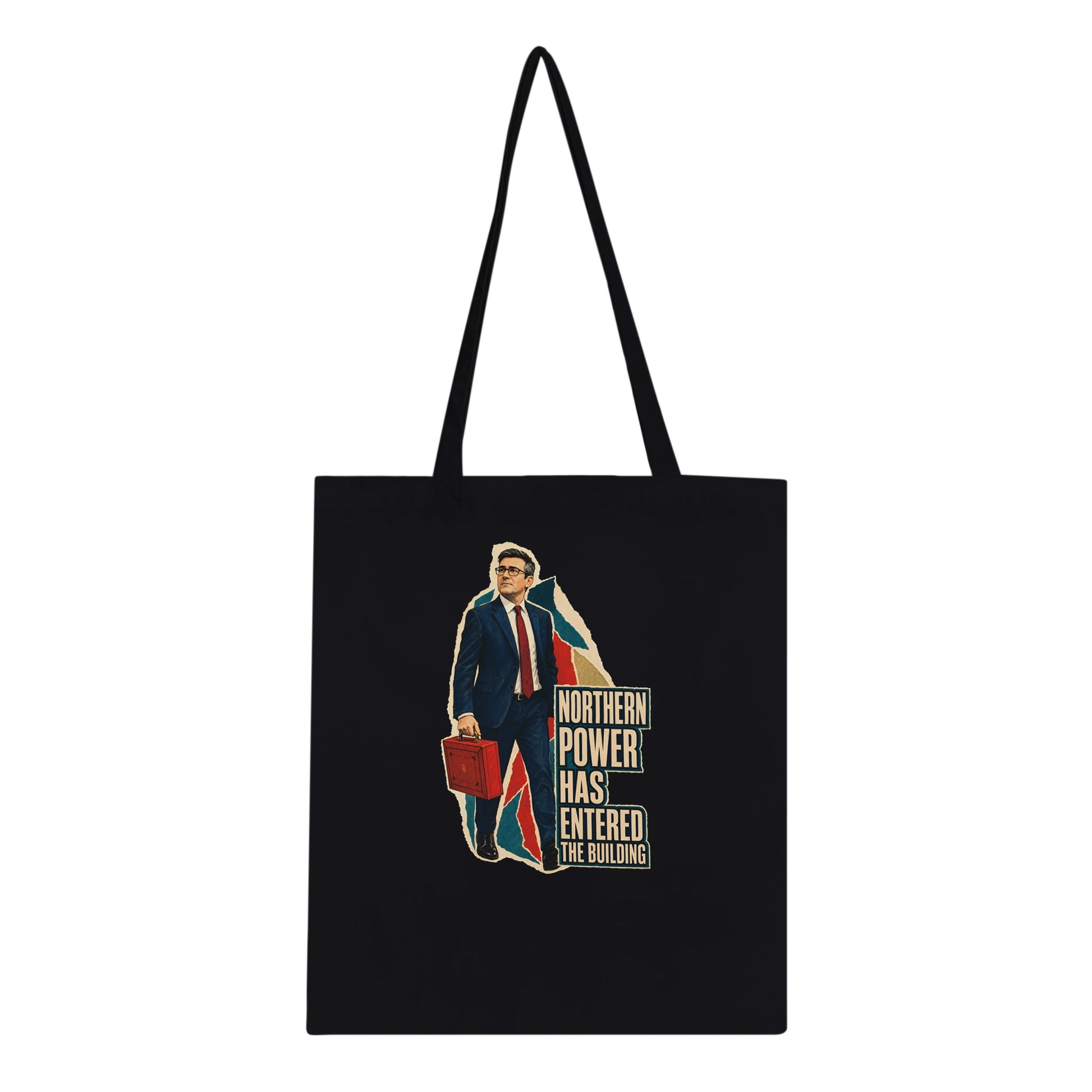 Northern Power Has Entered the Building Tote Bag — product view 4