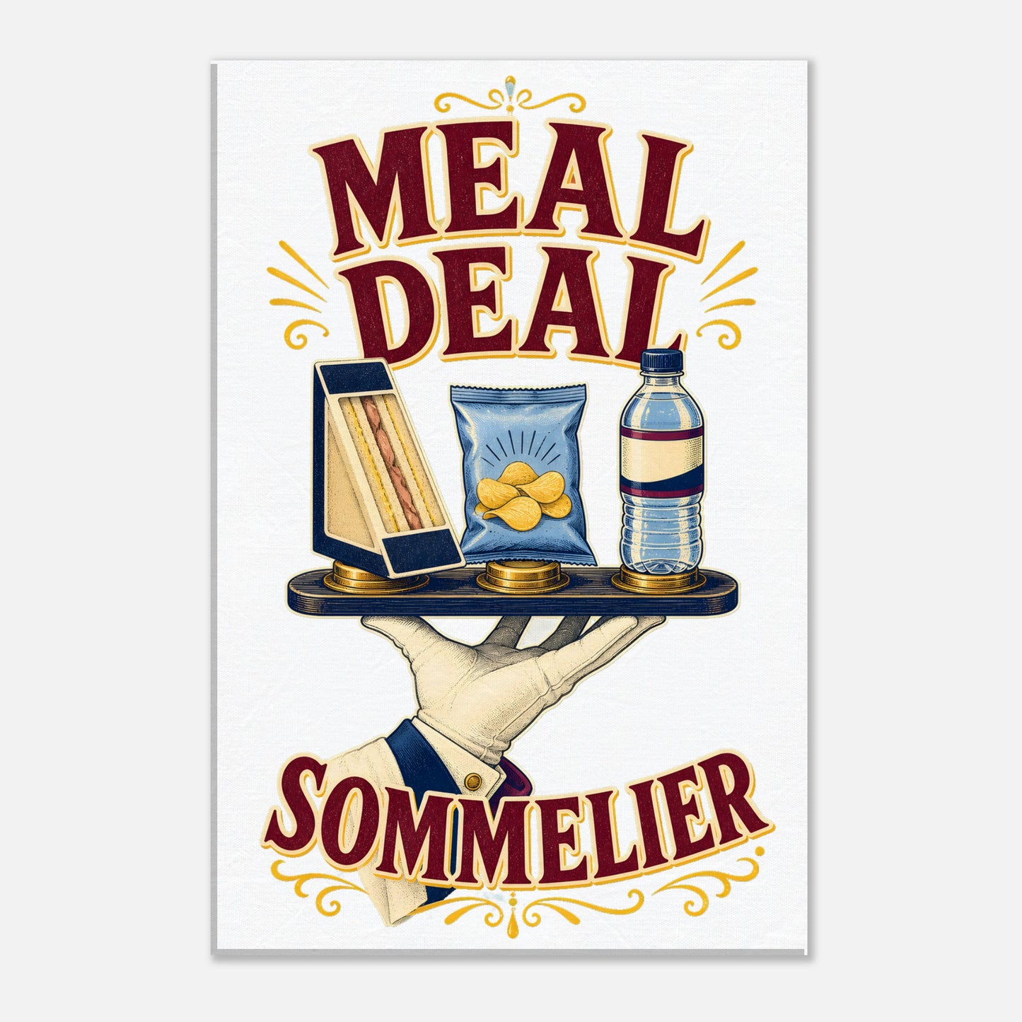 Meal Deal Sommelier British Lunch Design Canvas — product view 2