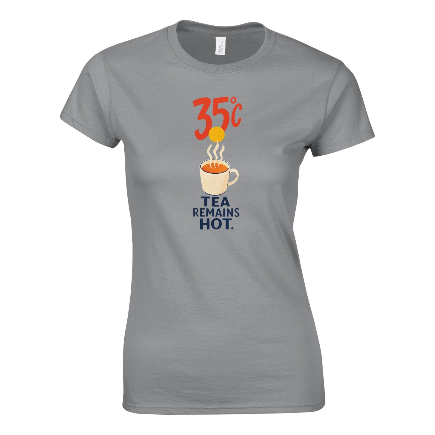 35°C — Tea Remains Hot Women's T-shirt — product view 10