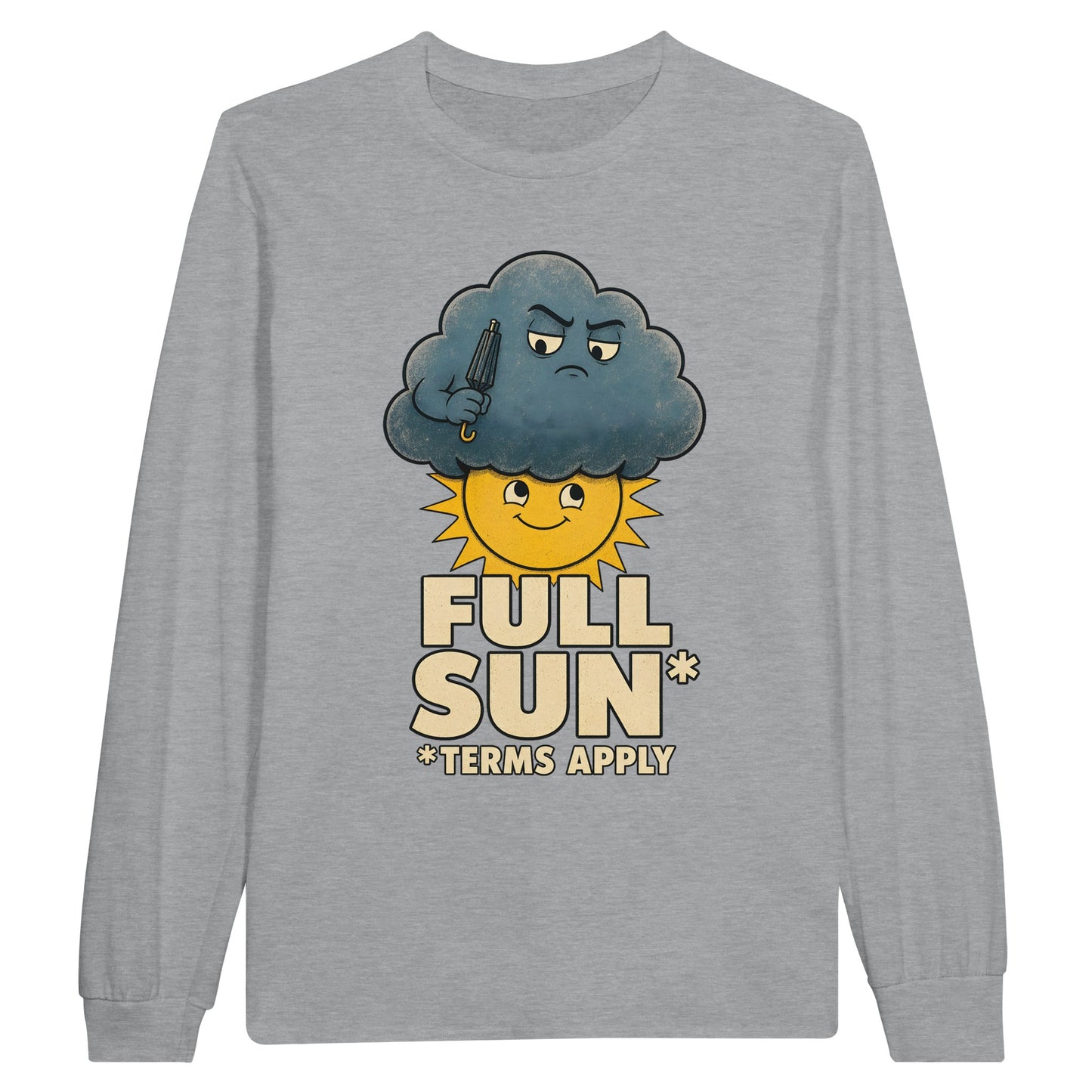 Full Sun, Terms Apply Weather Graphic Long-Sleeve T-shirt — product view 10