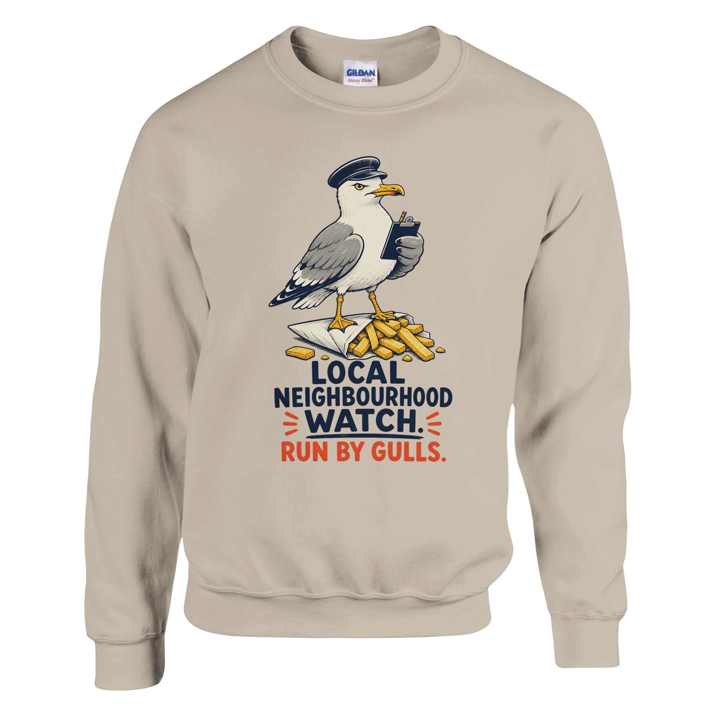 Local Neighbourhood Watch: Run by Gulls Sweatshirt — product view 14