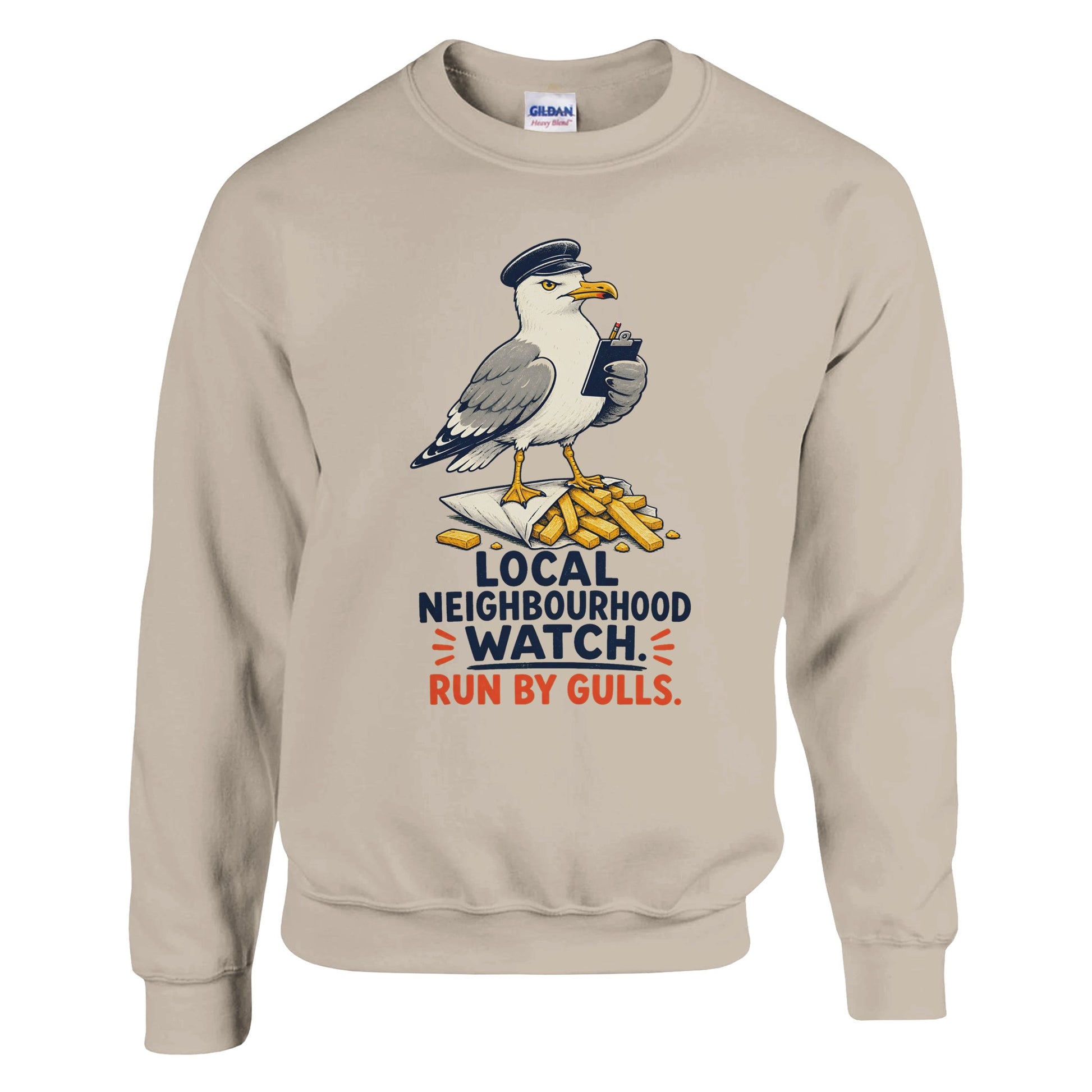 Local Neighbourhood Watch: Run by Gulls Sweatshirt — product view 14