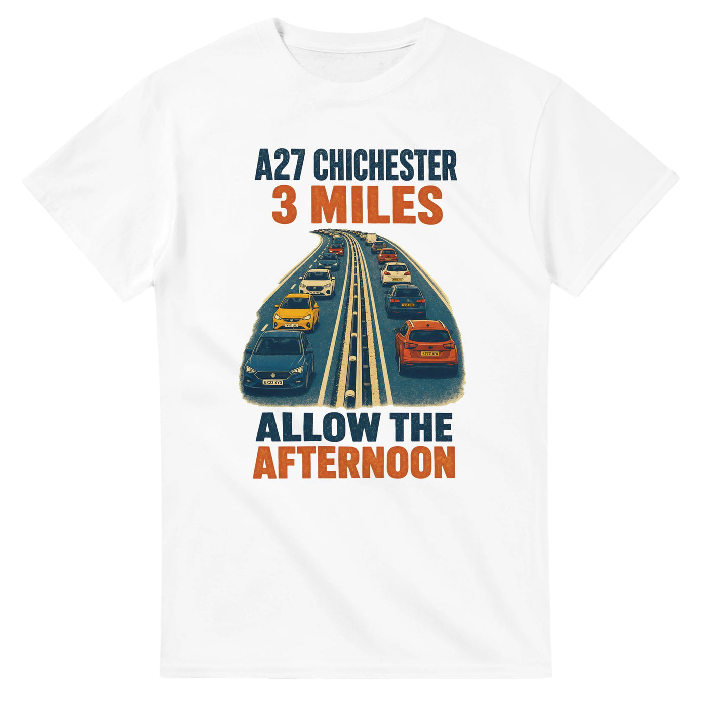 A27 Chichester – 3 Miles, Allow the Afternoon T-shirt product preview