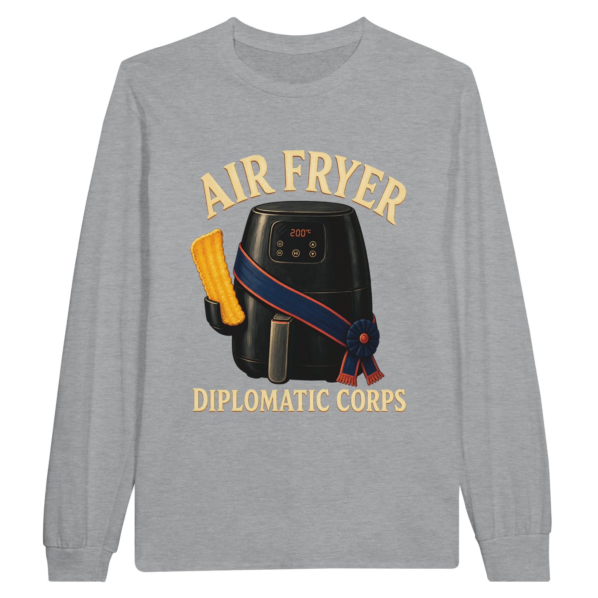 Air Fryer Diplomatic Corps Long-Sleeve T-shirt — product view 10