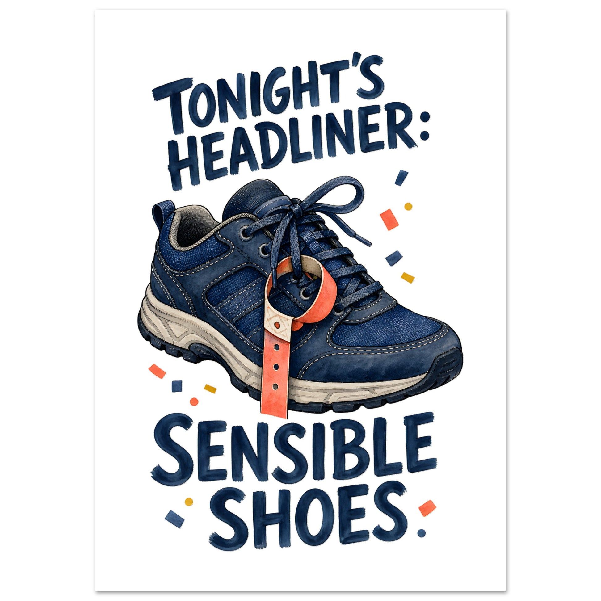 Tonight's Headliner: Sensible Shoes Concert Poster — product view 2