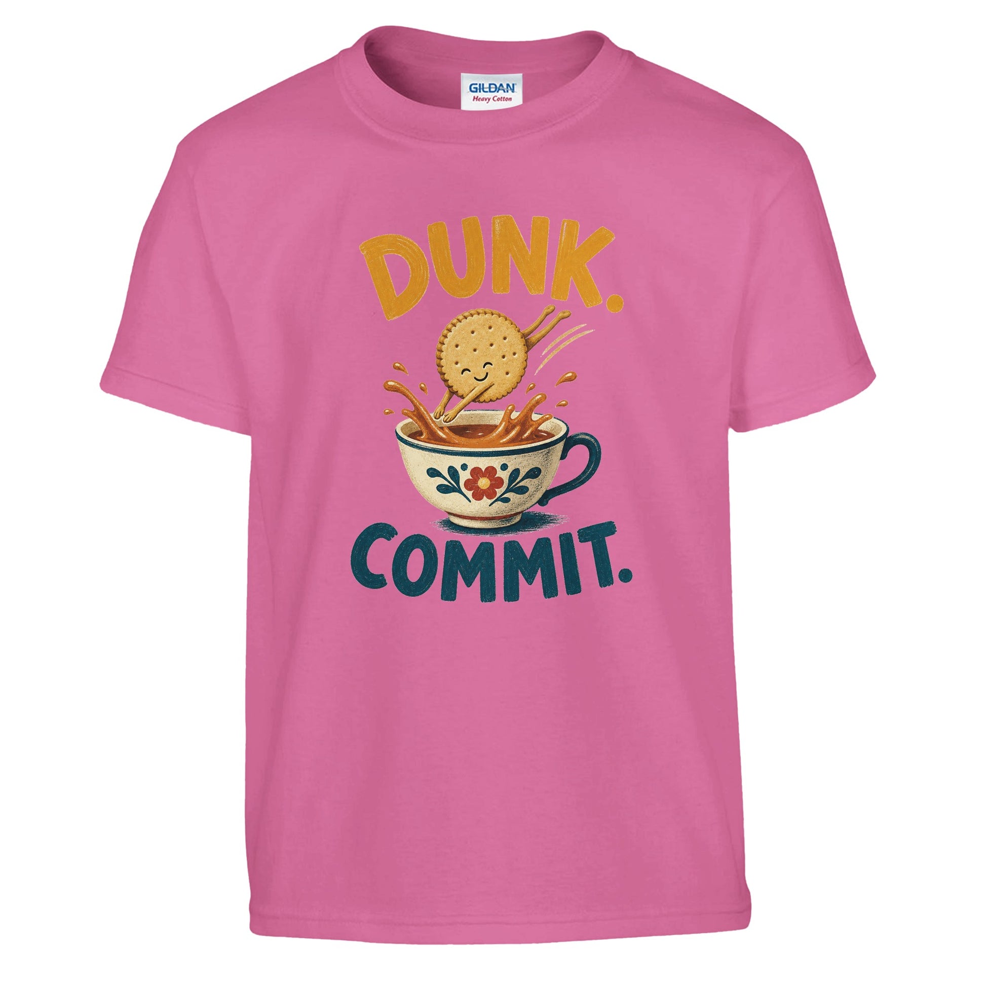 Dunk. Commit. Tea Biscuit Graphic Kids' T-shirt — product view 10