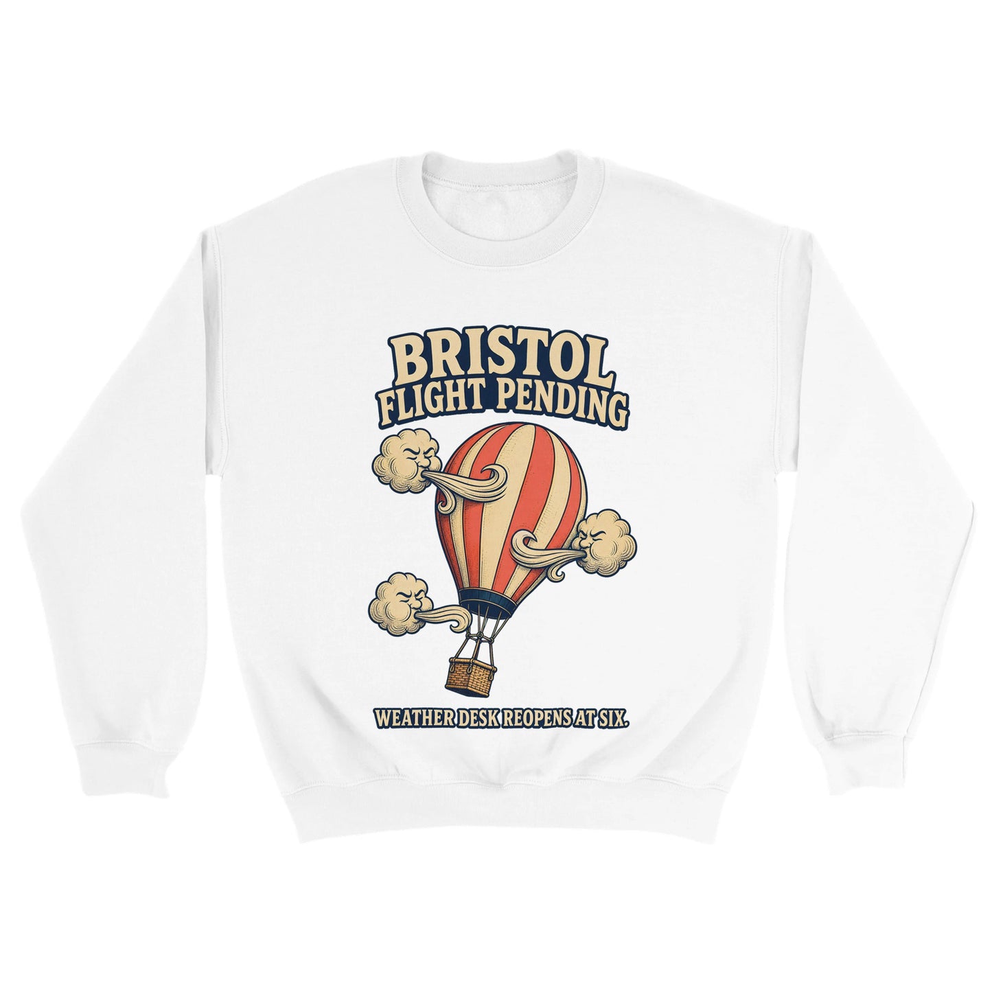 Bristol Flight Pending – Weather Desk Sweatshirt — product view 18