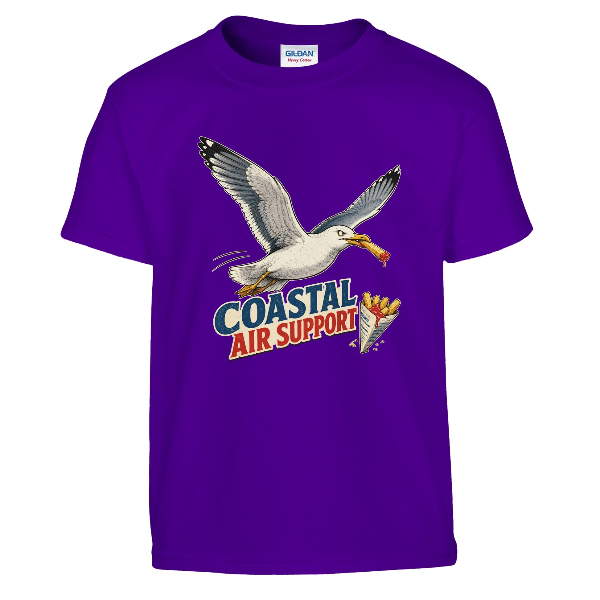 Coastal Air Support Seagull Graphic Kids' T-shirt — product view 6