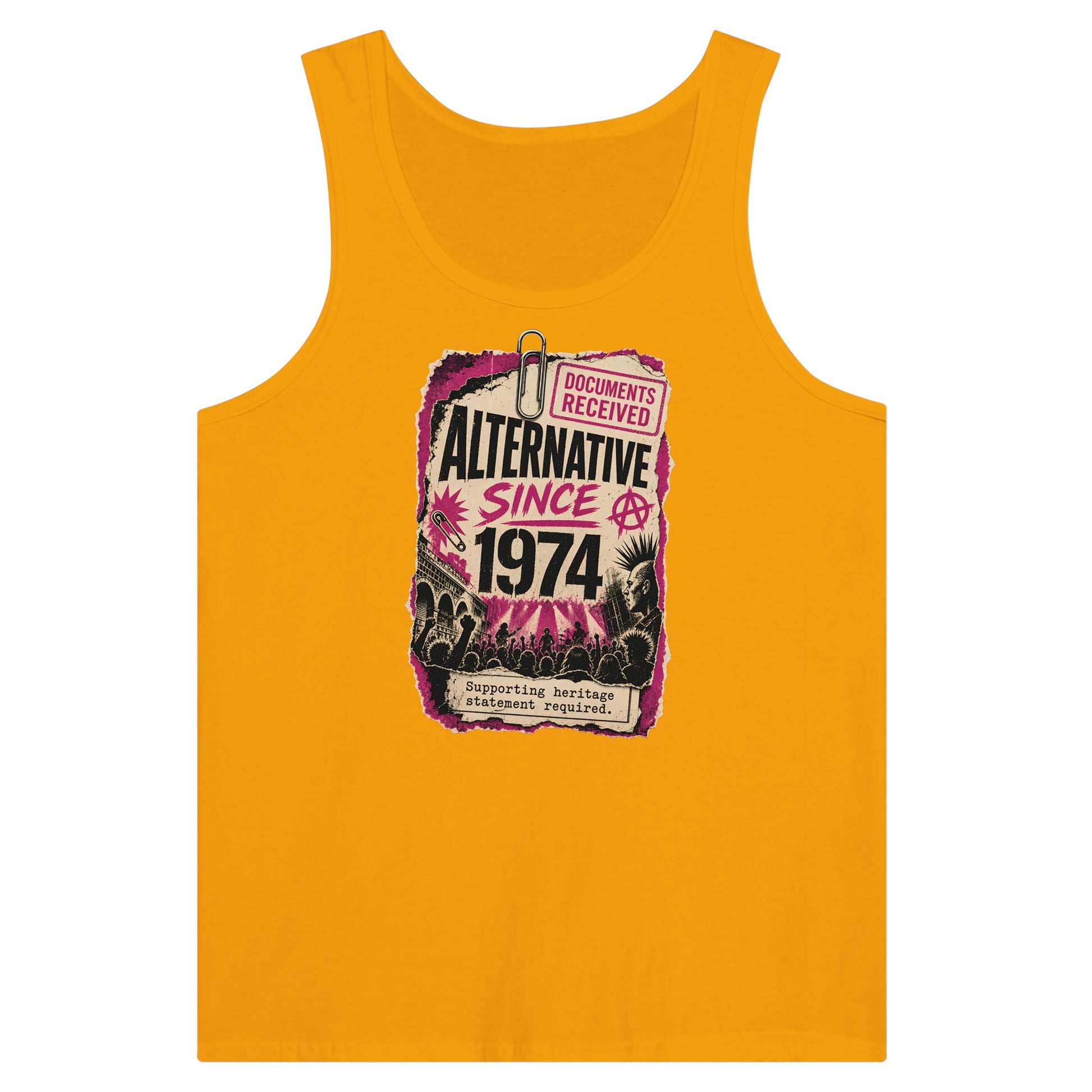 Camden Alternative Since 1974 — Illustrated Premium Unisex Tank Top — product view 11