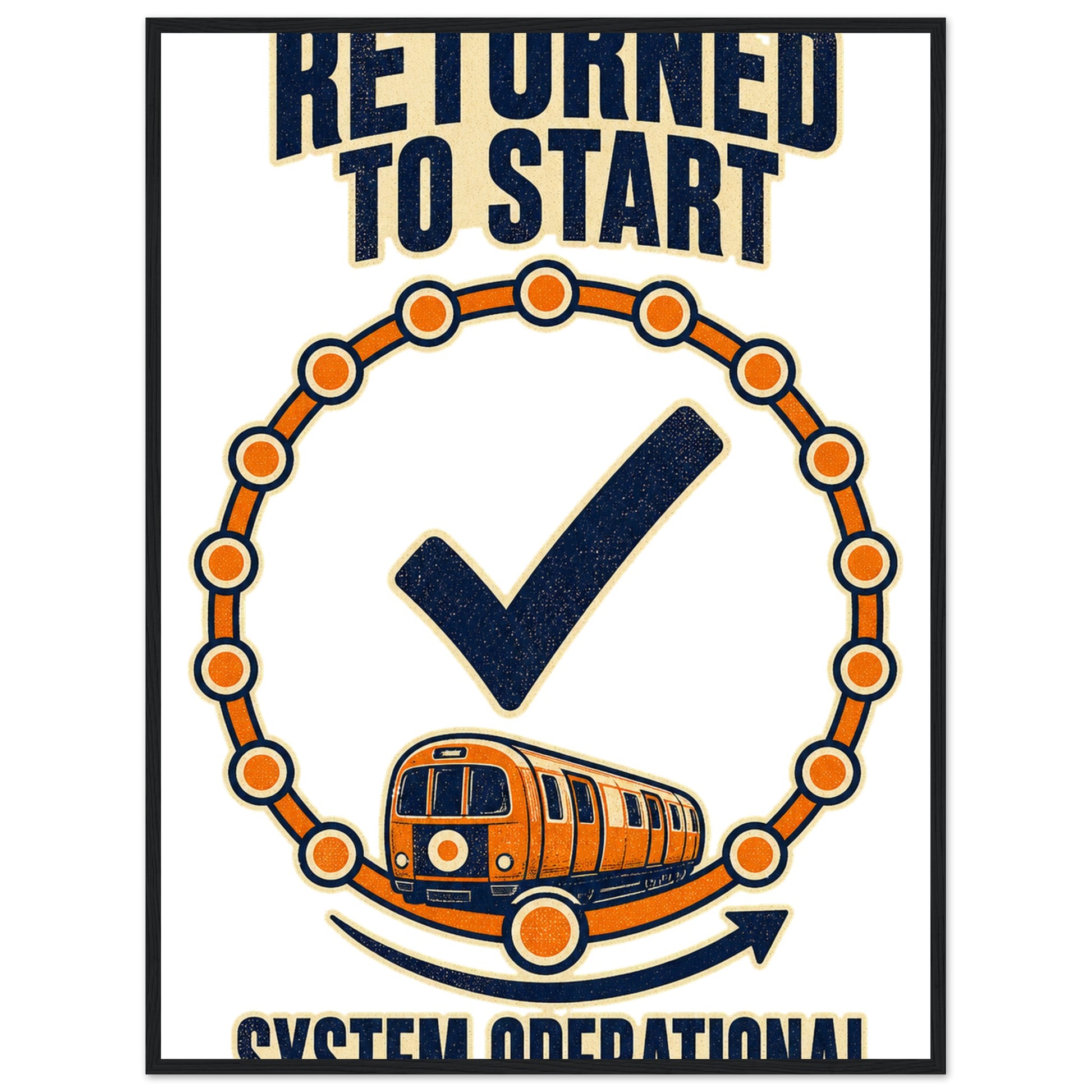 Glasgow Subway: System Operational Framed Wall Art — product view 8