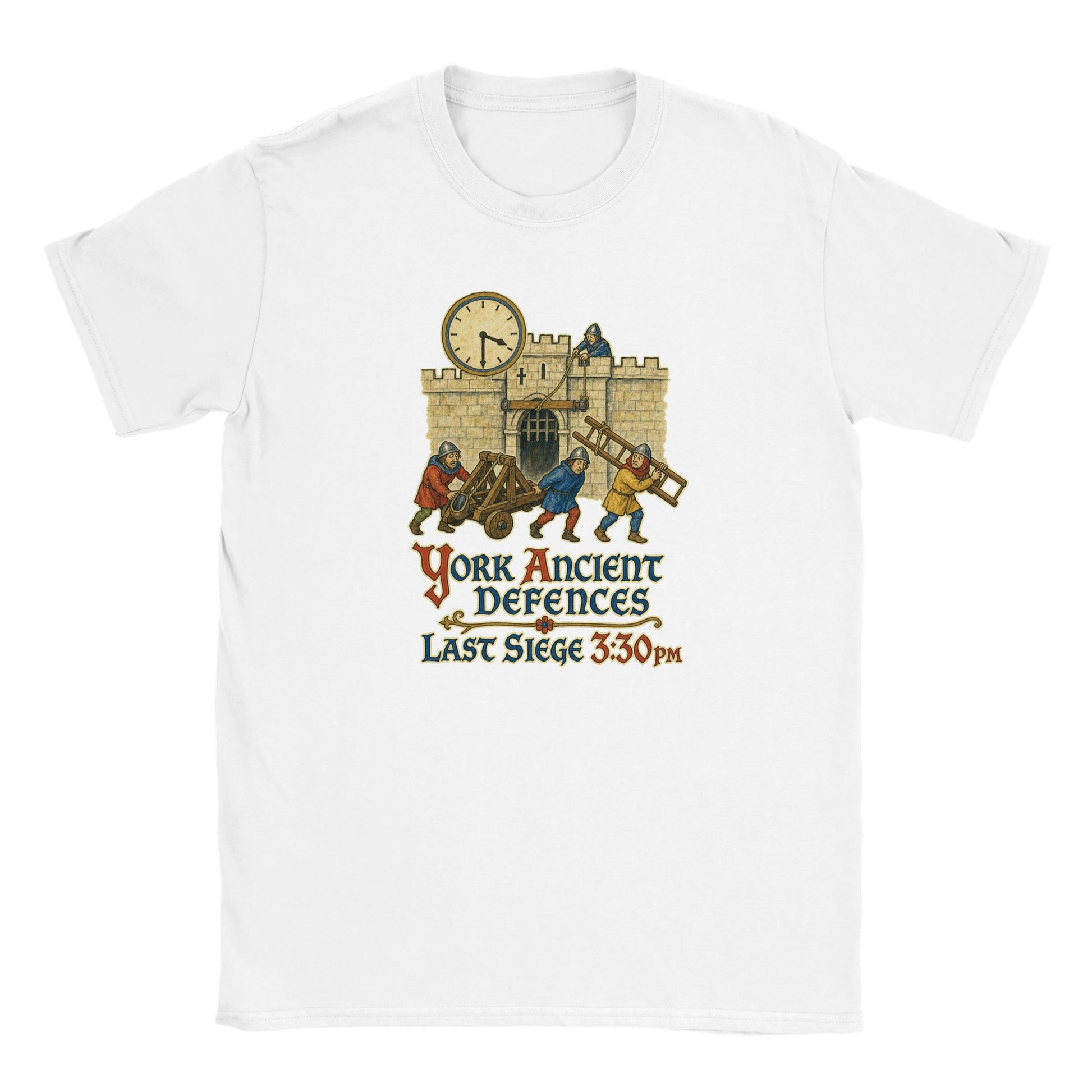York Ancient Defences – Last Siege 3:30pm Kids' T-shirt — product view 2