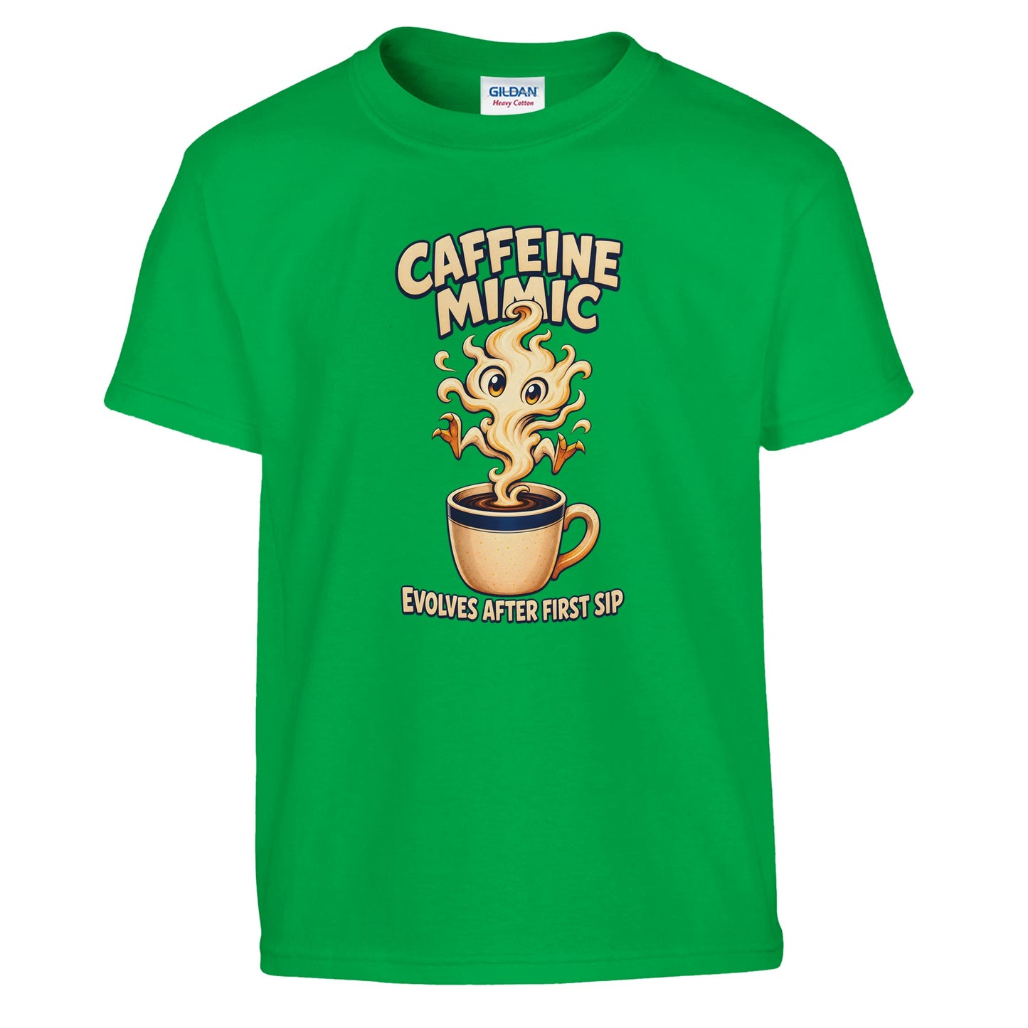 Caffeine Mimic – Evolves After First Sip Kids' T-shirt — product view 8