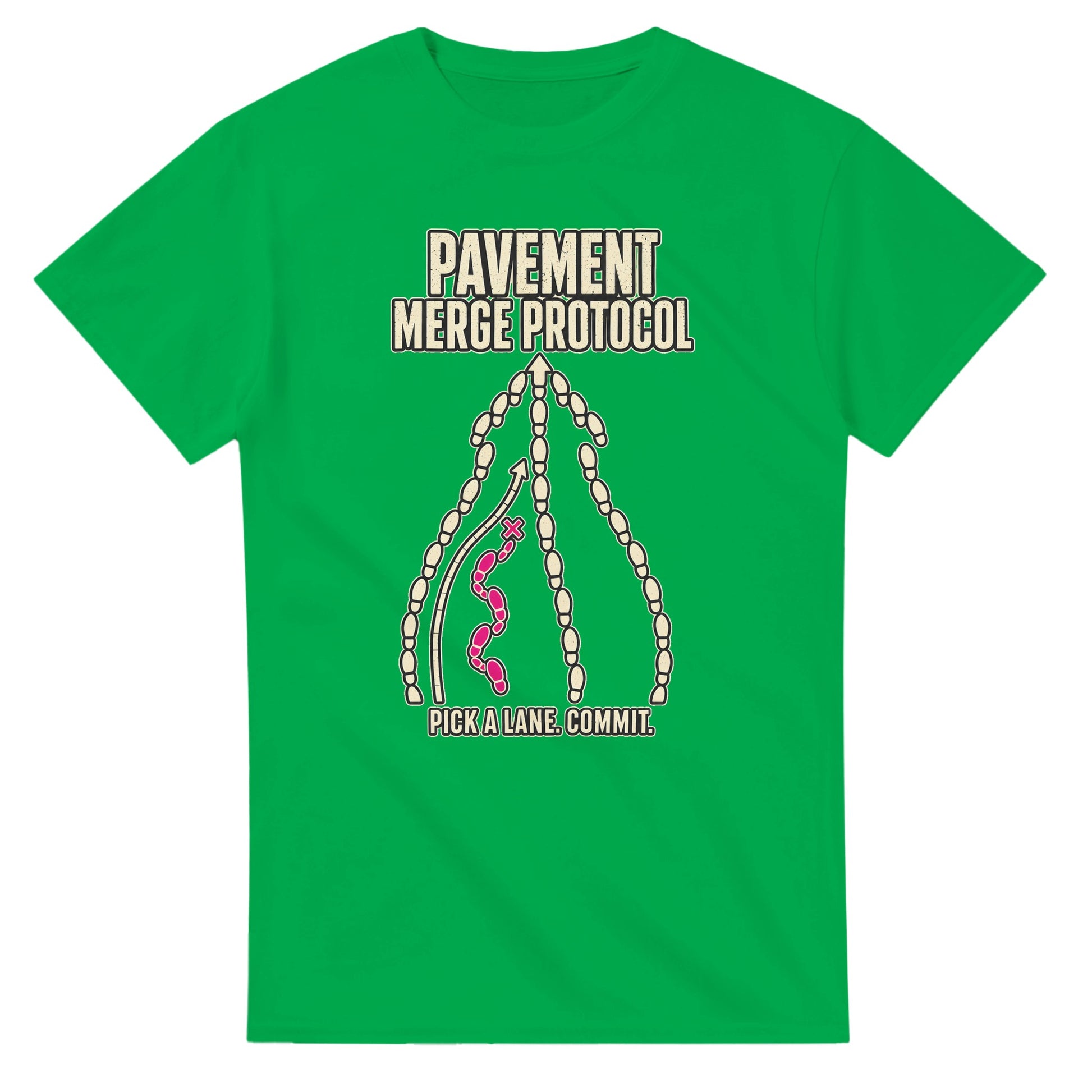 Pavement Merge Protocol — Pick a Lane T-shirt — product view 11